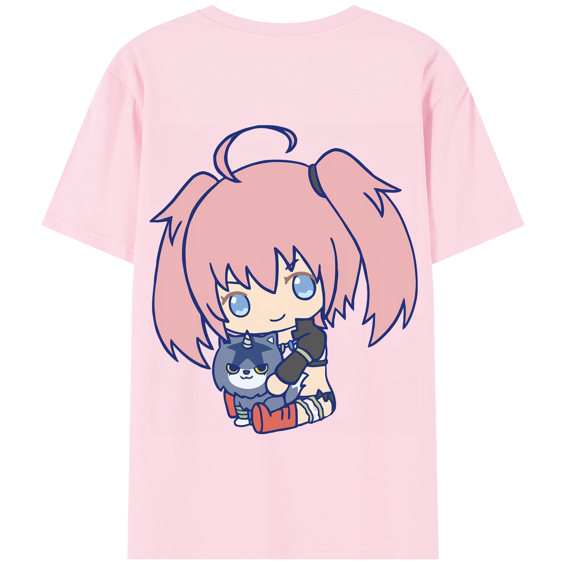 （画像用） 転スラ Regarding Reincarnated to Slime 綿100％半袖Tシャツ（背面プリント）