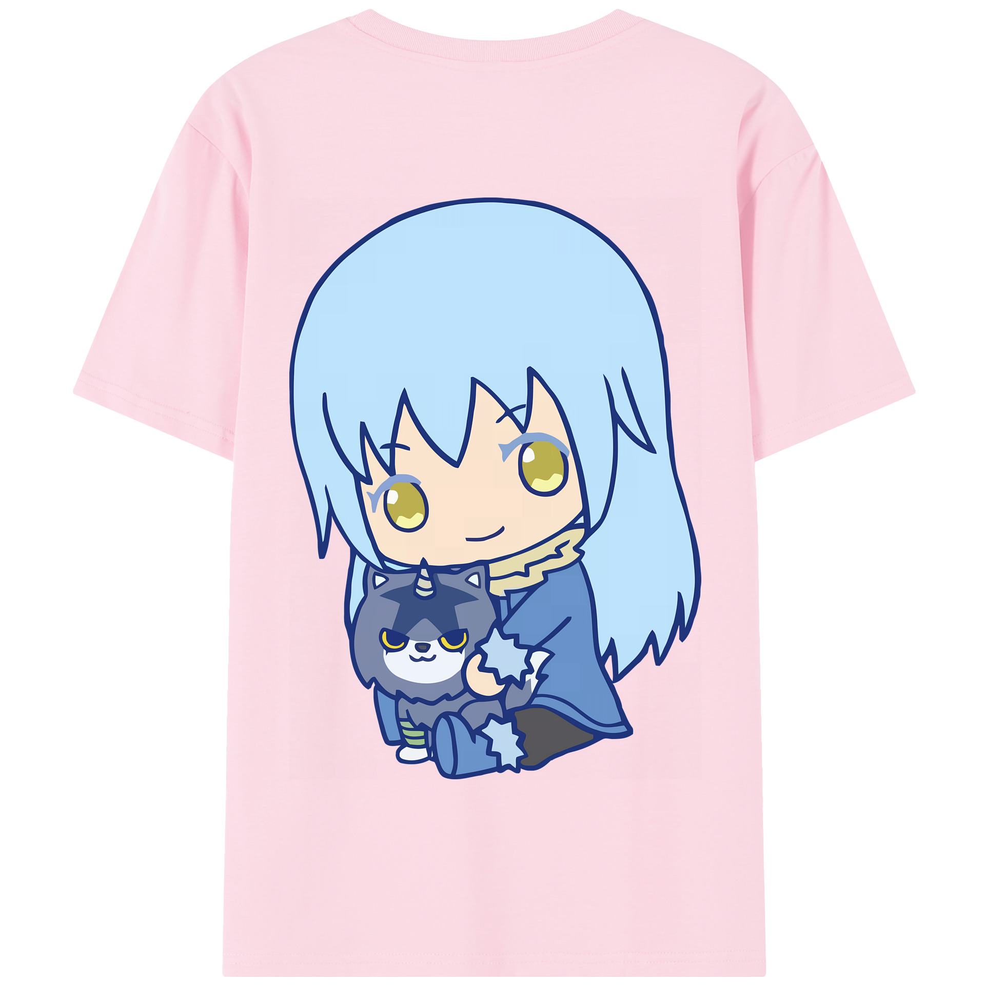 （画像用） 転スラ Regarding Reincarnated to Slime 綿100％半袖Tシャツ（背面プリント）