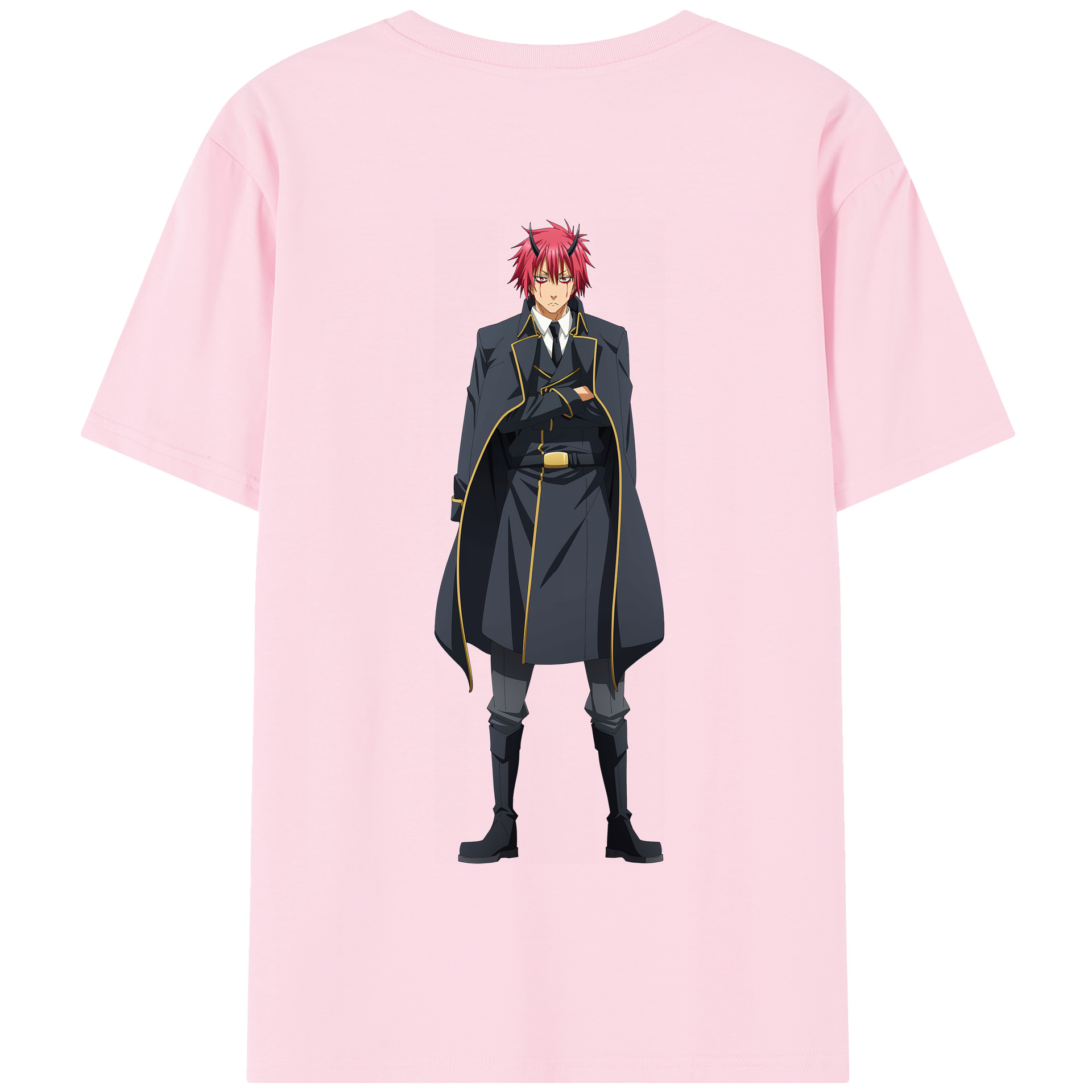 （画像用） 転スラ Regarding Reincarnated to Slime 綿100％半袖Tシャツ（背面プリント）