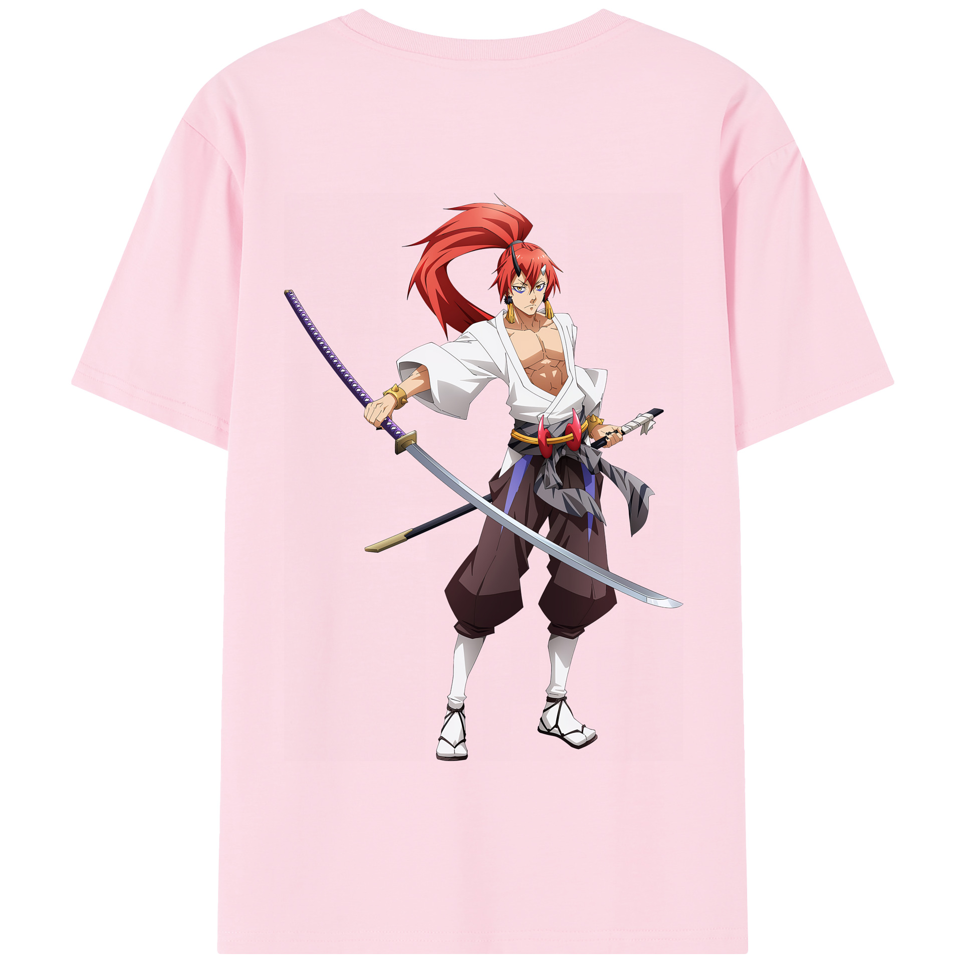 （画像用） 転スラ Regarding Reincarnated to Slime 綿100％半袖Tシャツ（背面プリント）