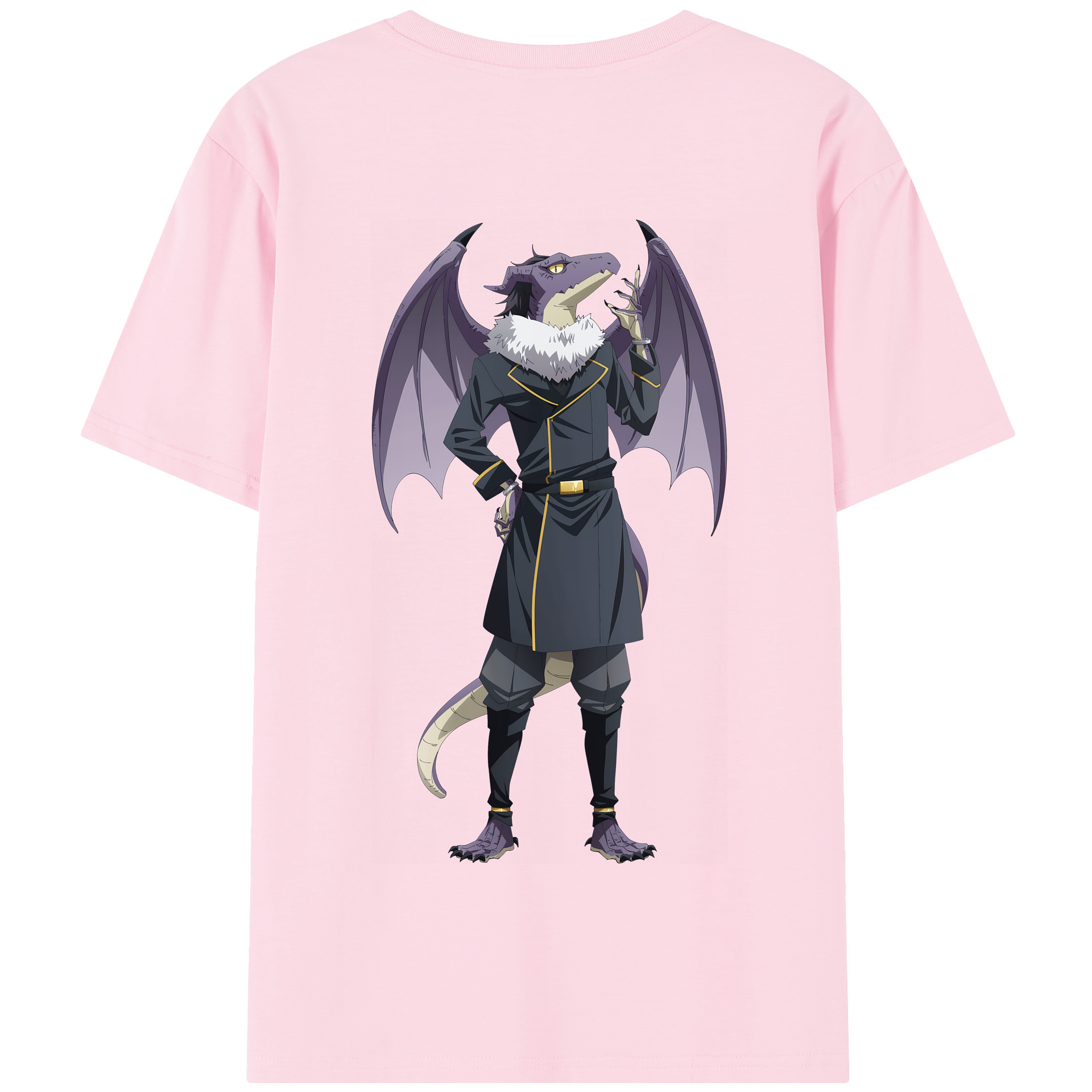 （画像用） 転スラ Regarding Reincarnated to Slime 綿100％半袖Tシャツ（背面プリント）