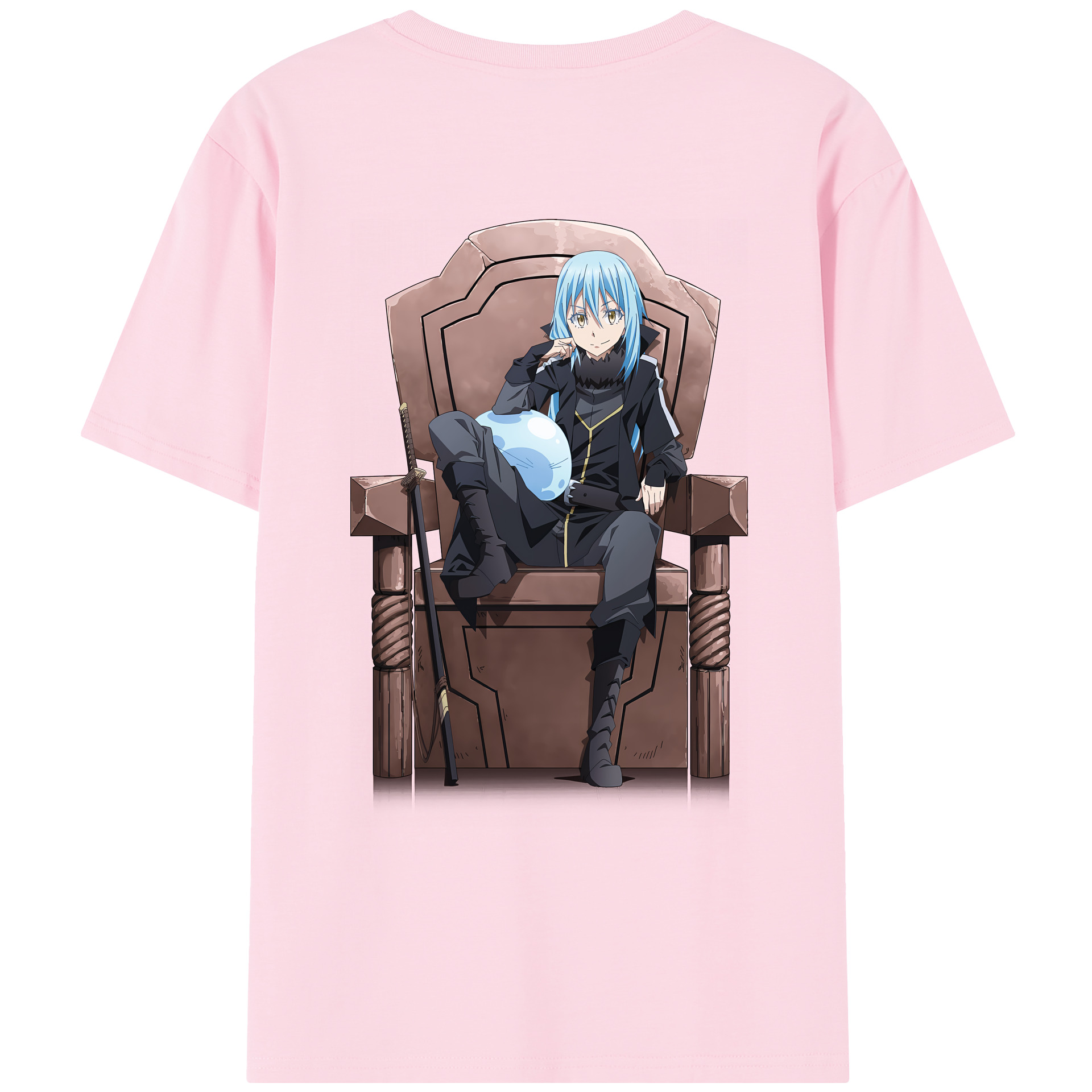 （画像用） 転スラ Regarding Reincarnated to Slime 綿100％半袖Tシャツ（背面プリント）