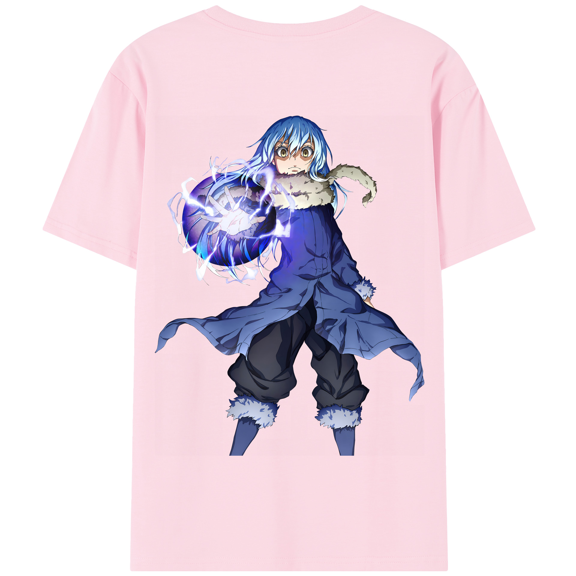 （画像用） 転スラ Regarding Reincarnated to Slime 綿100％半袖Tシャツ（背面プリント）