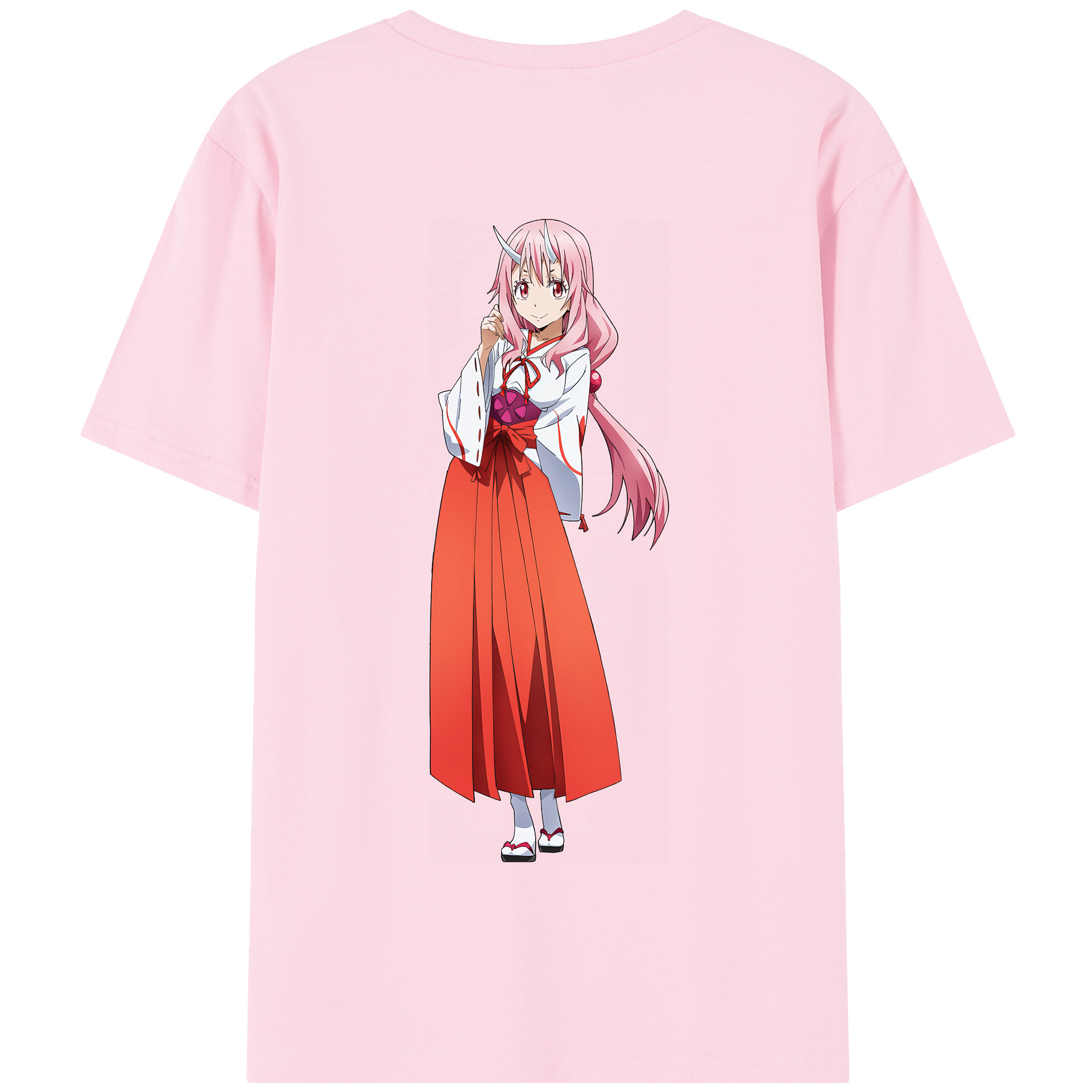（画像用） 転スラ Regarding Reincarnated to Slime 綿100％半袖Tシャツ（背面プリント）