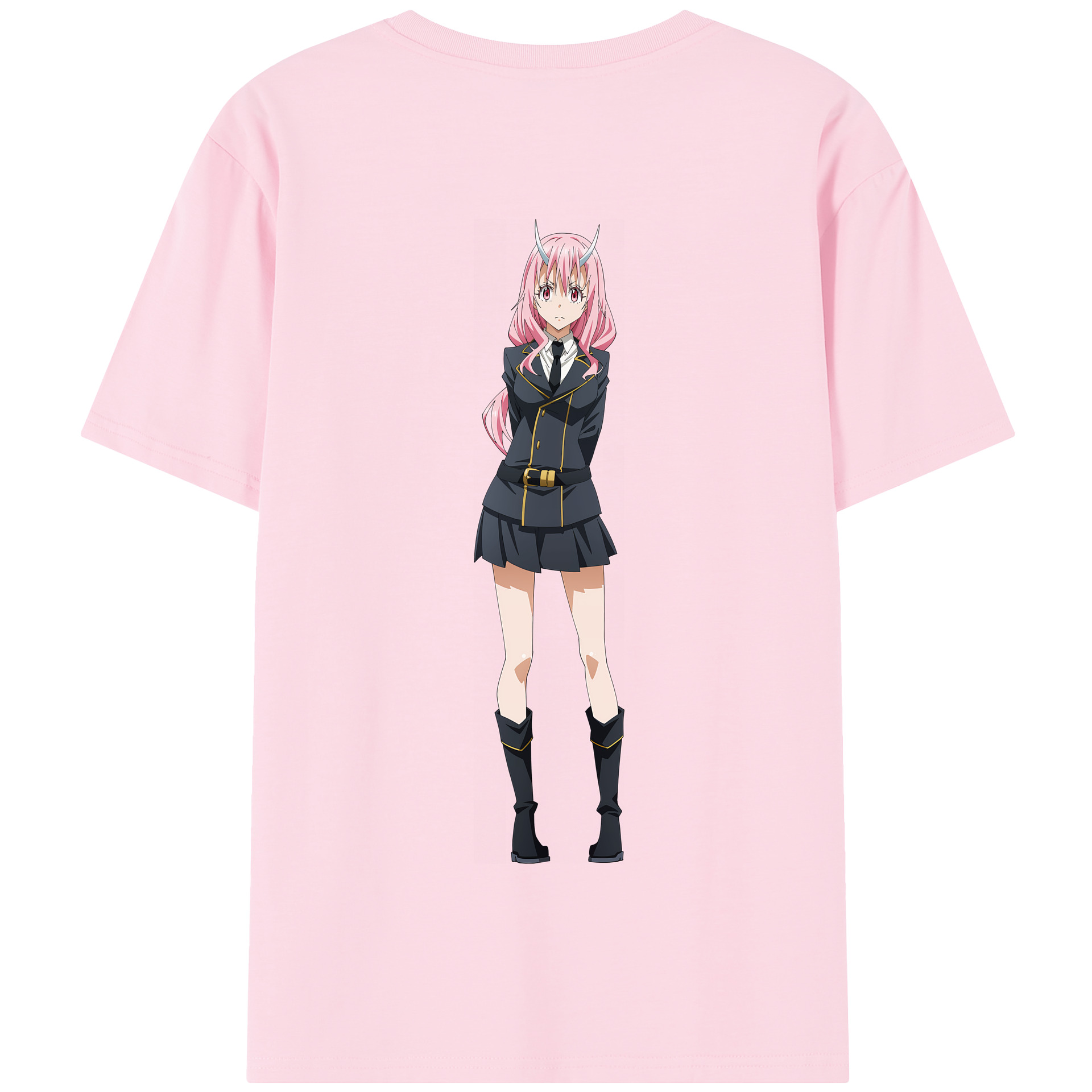 （画像用） 転スラ Regarding Reincarnated to Slime 綿100％半袖Tシャツ（背面プリント）