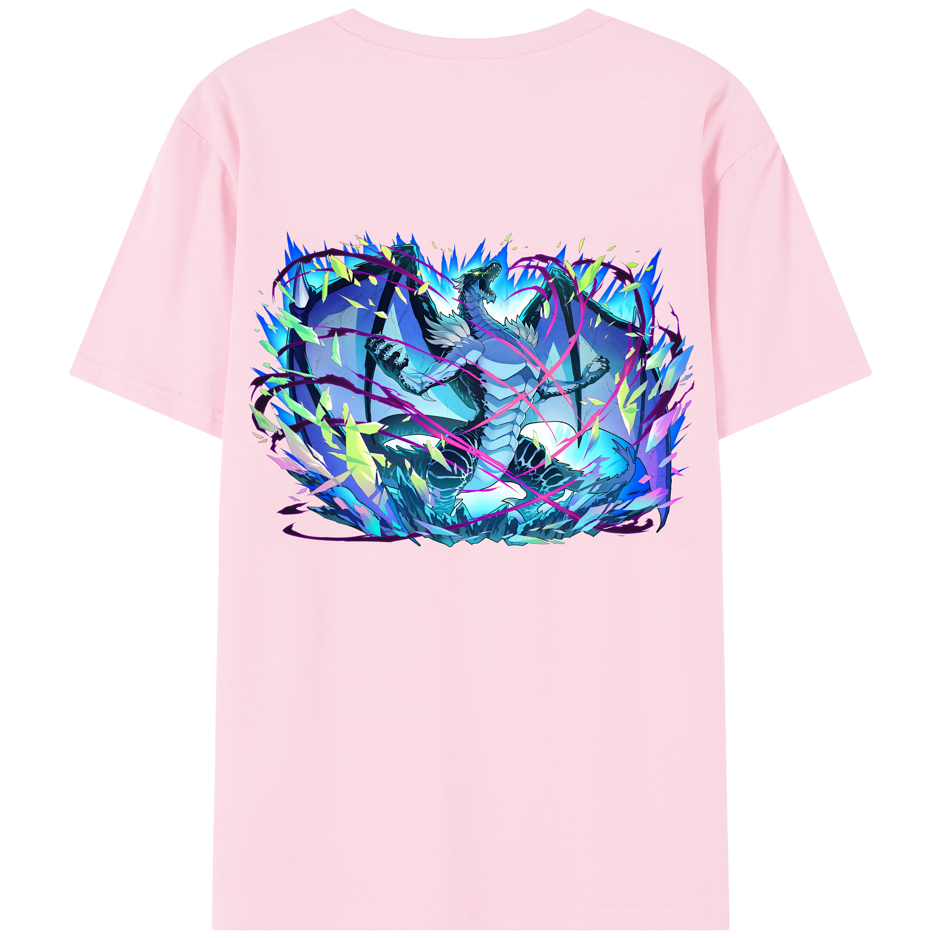 （画像用） 転スラ Regarding Reincarnated to Slime 綿100％半袖Tシャツ（背面プリント）