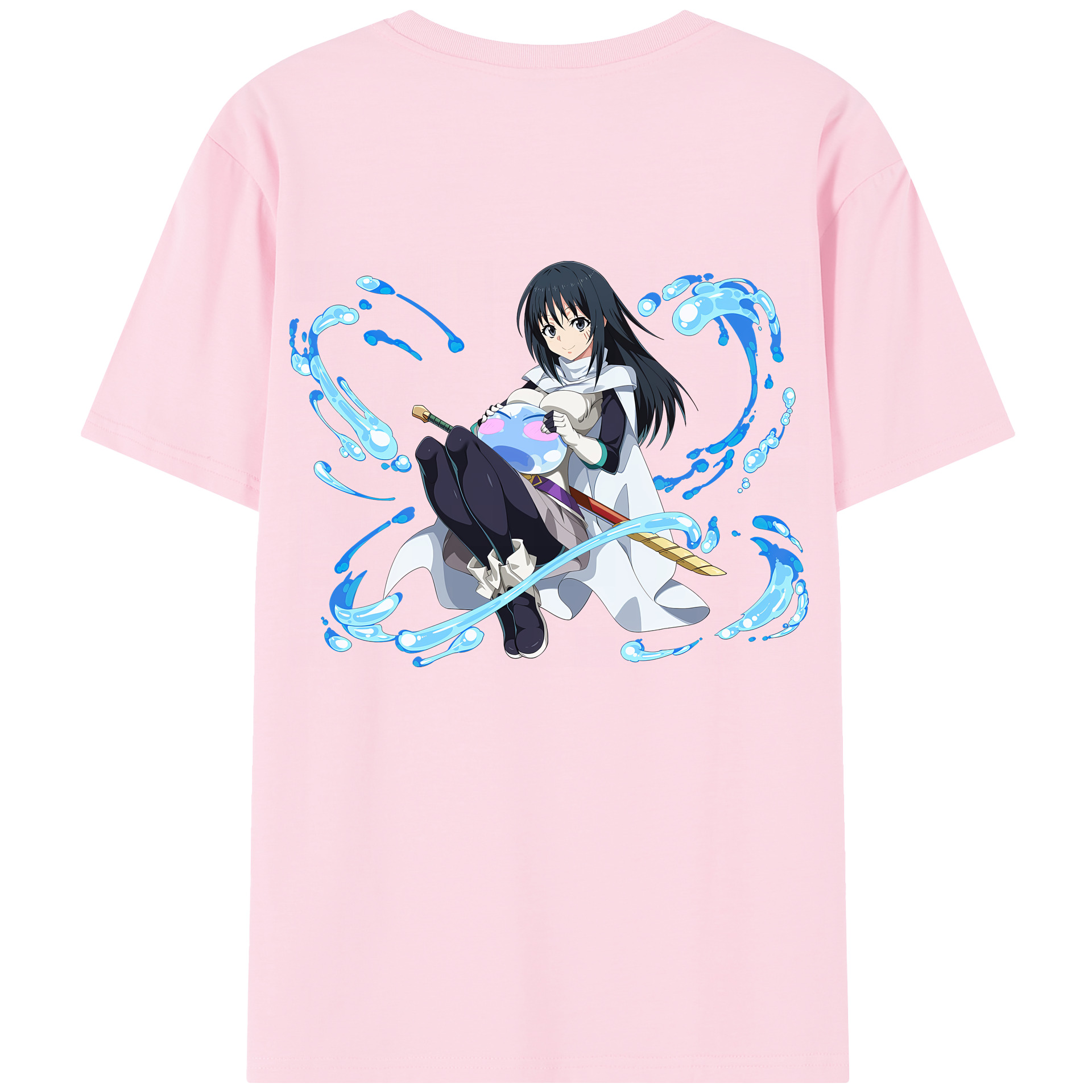 （画像用） 転スラ Regarding Reincarnated to Slime 綿100％半袖Tシャツ（背面プリント）