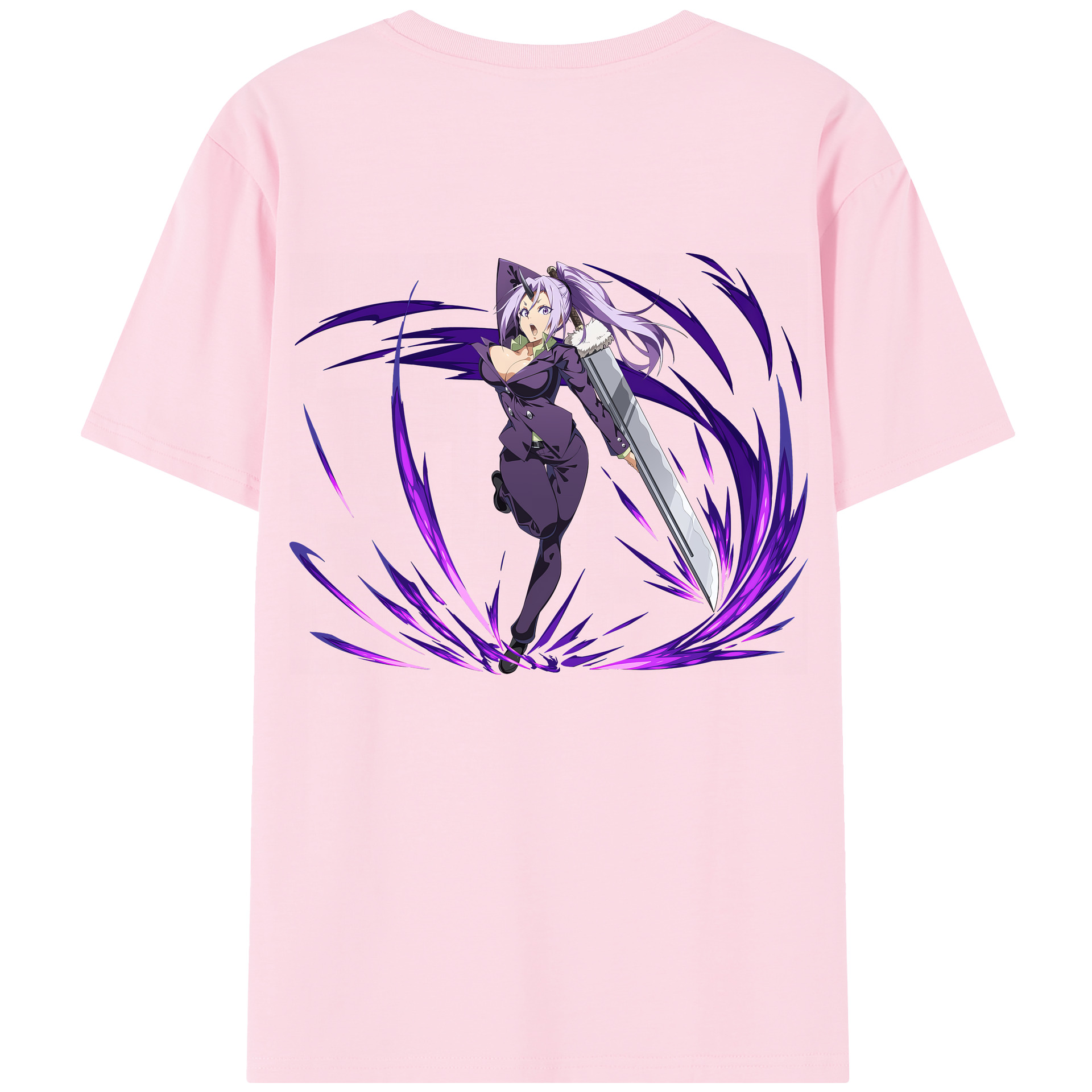 （画像用） 転スラ Regarding Reincarnated to Slime 綿100％半袖Tシャツ（背面プリント）