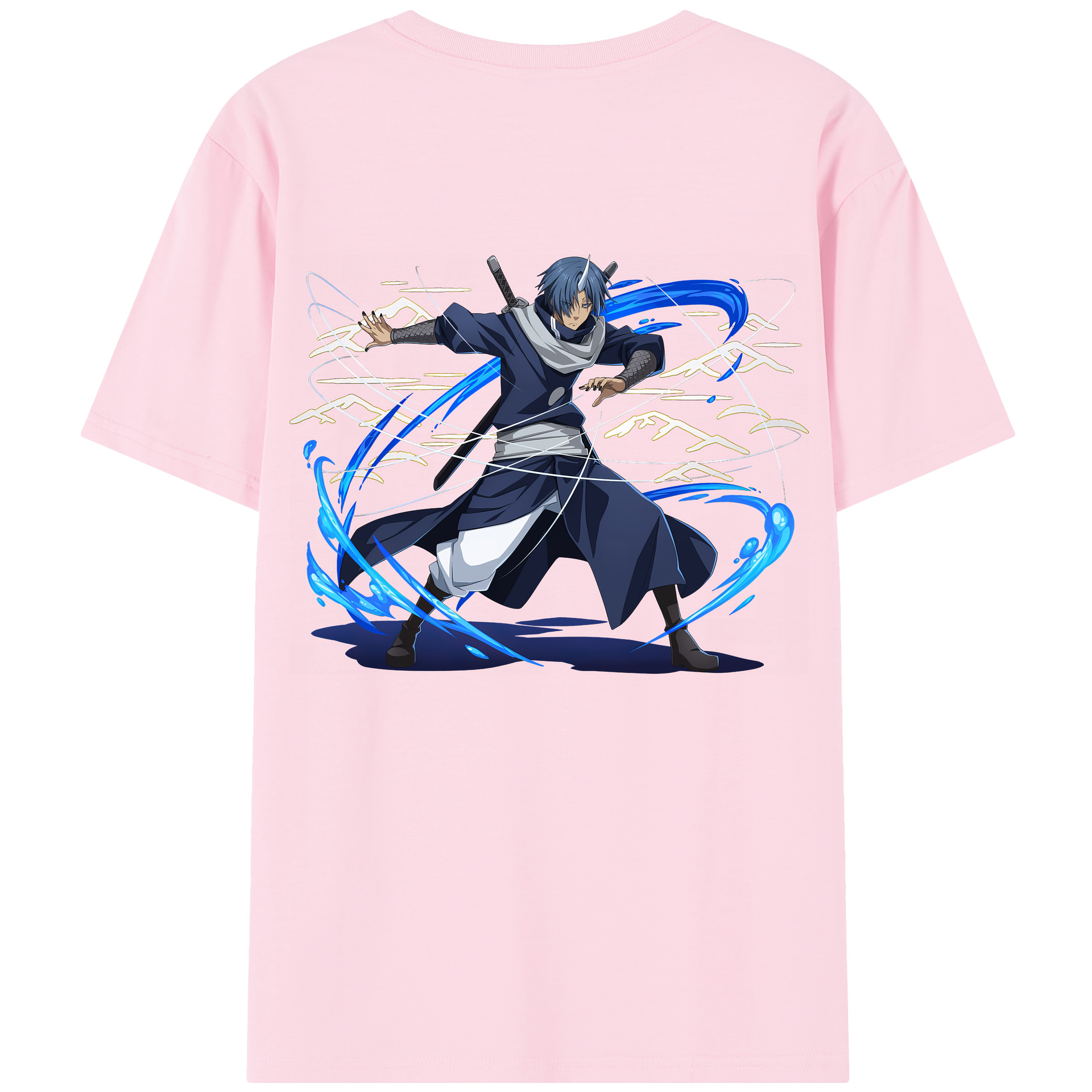 （画像用） 転スラ Regarding Reincarnated to Slime 綿100％半袖Tシャツ（背面プリント）