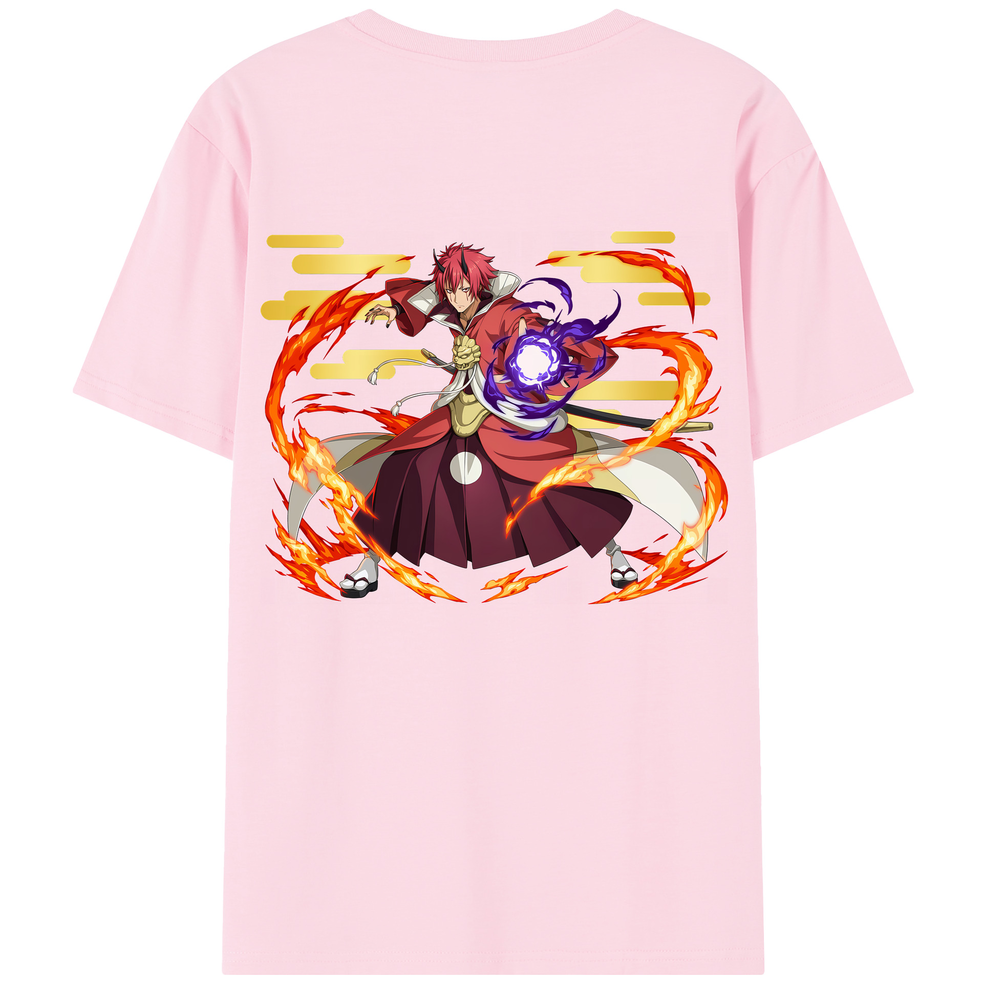 （画像用） 転スラ Regarding Reincarnated to Slime 綿100％半袖Tシャツ（背面プリント）