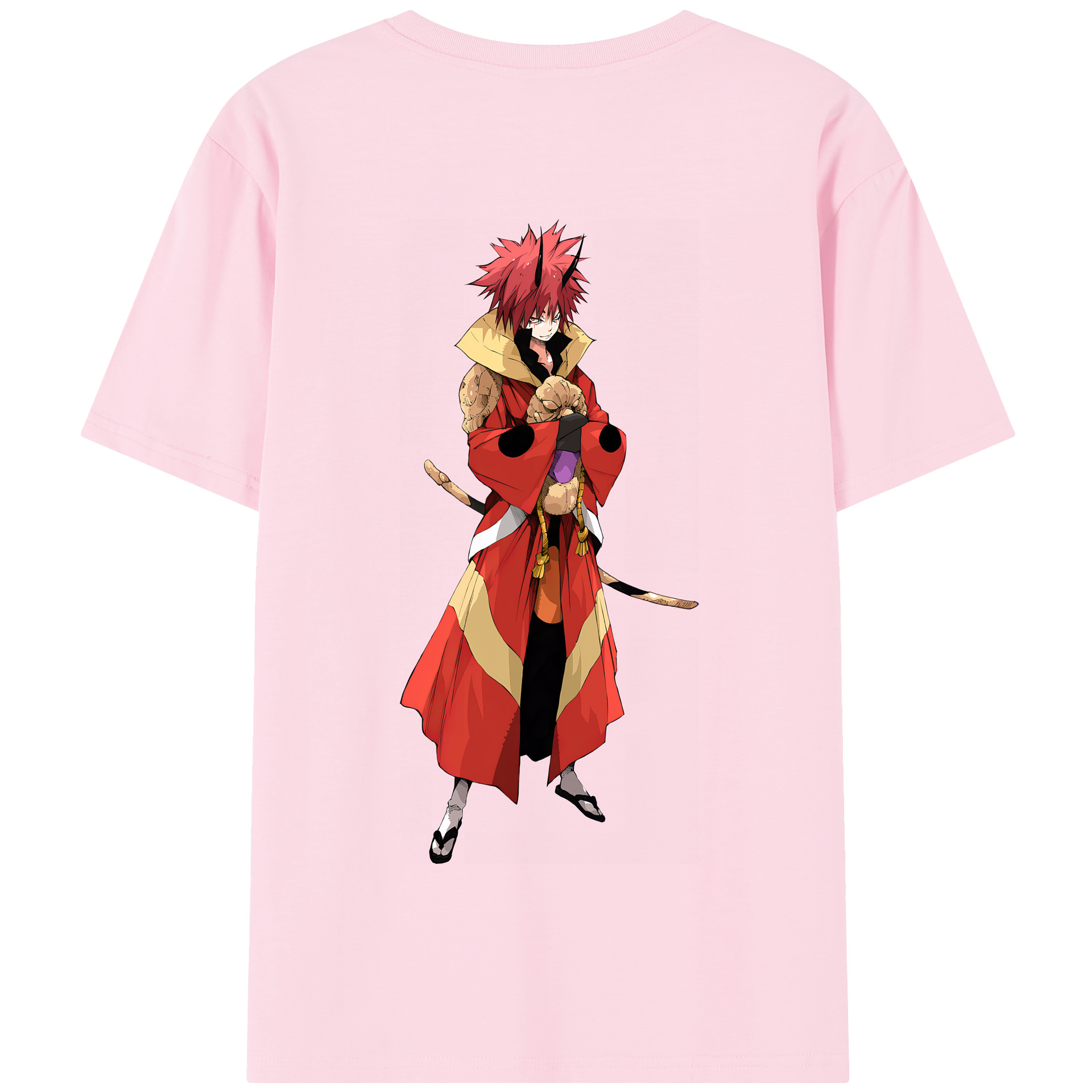 （画像用） 転スラ Regarding Reincarnated to Slime 綿100％半袖Tシャツ（背面プリント）