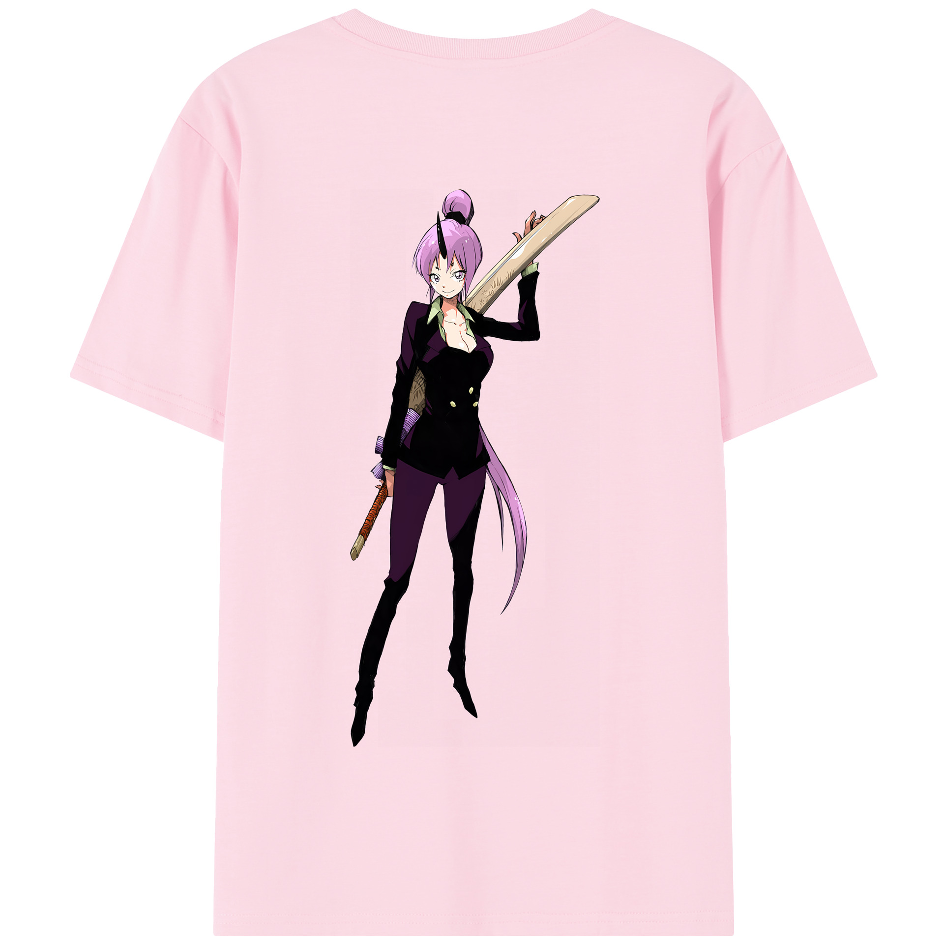 （画像用） 転スラ Regarding Reincarnated to Slime 綿100％半袖Tシャツ（背面プリント）