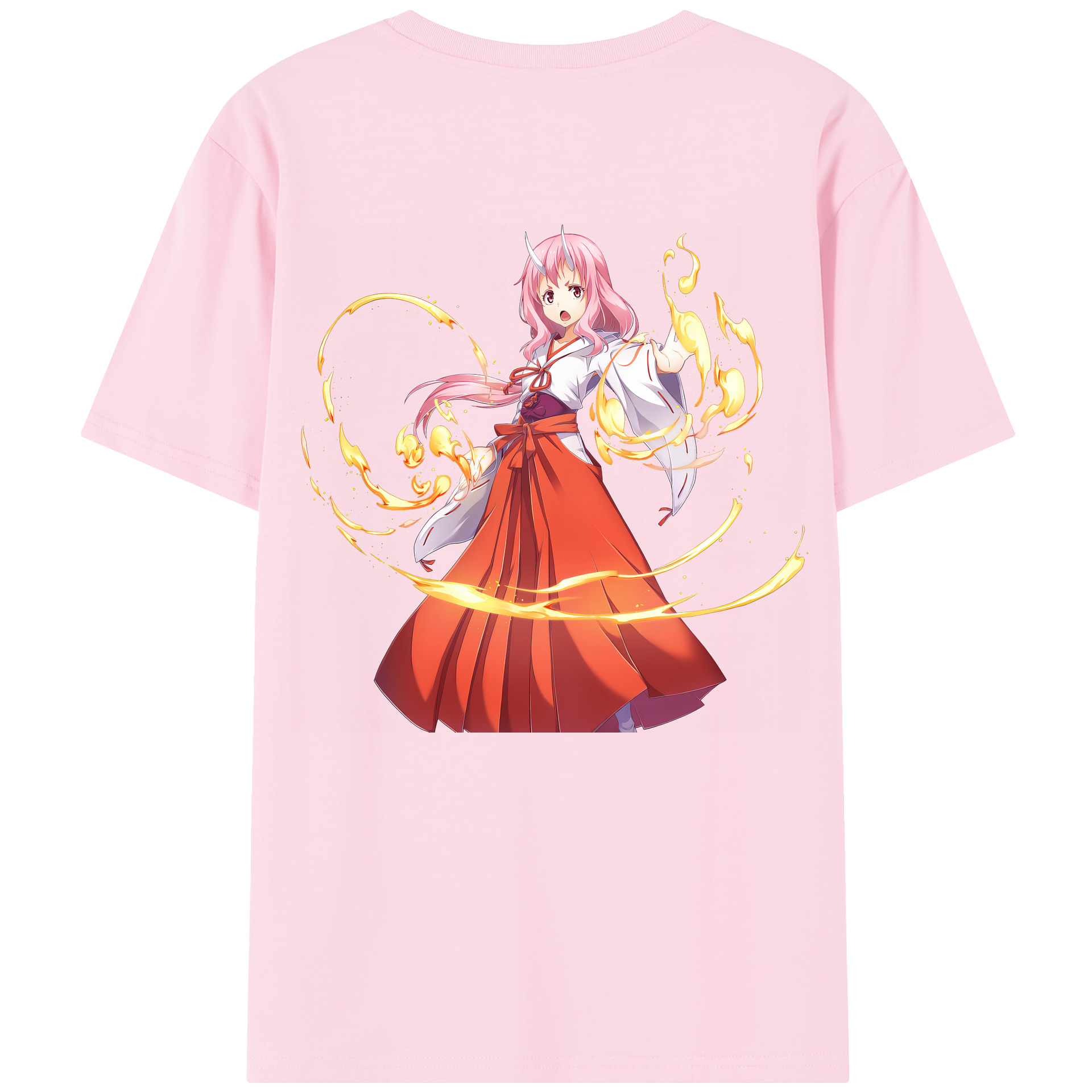 （画像用） 転スラ Regarding Reincarnated to Slime 綿100％半袖Tシャツ（背面プリント）