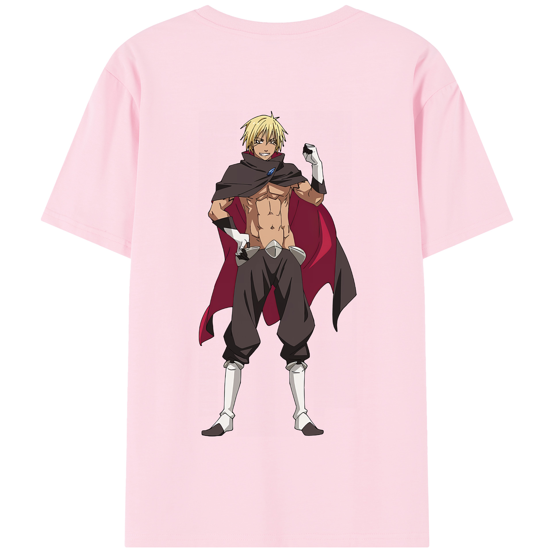 （画像用） 転スラ Regarding Reincarnated to Slime 綿100％半袖Tシャツ（背面プリント）