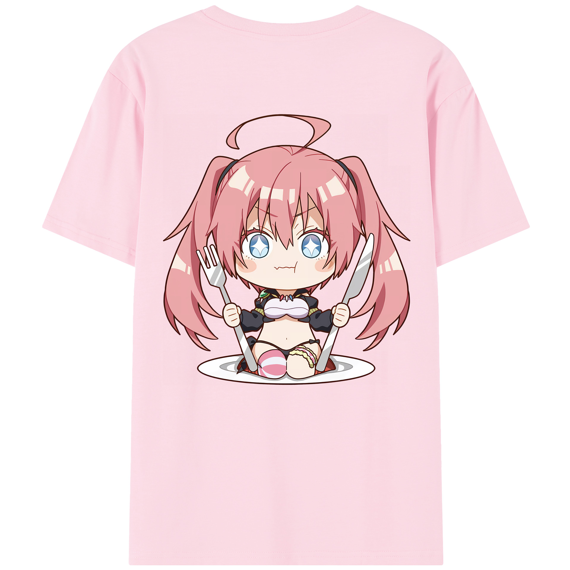 （画像用） 転スラ Regarding Reincarnated to Slime 綿100％半袖Tシャツ（背面プリント）