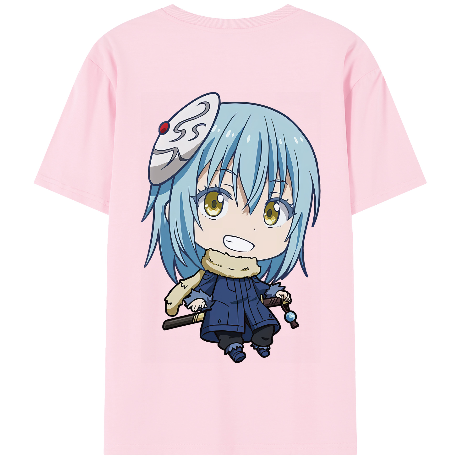 （画像用） 転スラ Regarding Reincarnated to Slime 綿100％半袖Tシャツ（背面プリント）