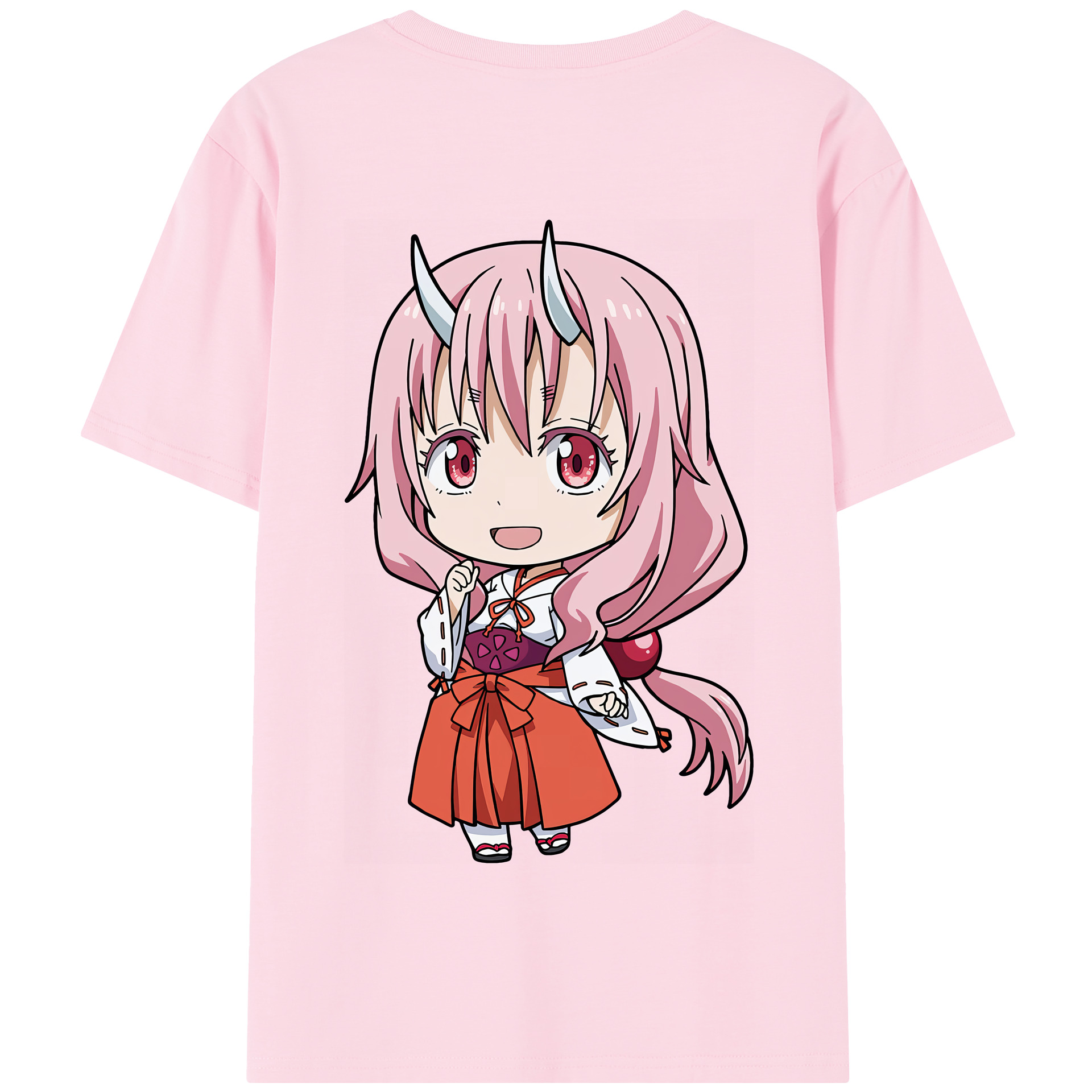 （画像用） 転スラ Regarding Reincarnated to Slime 綿100％半袖Tシャツ（背面プリント）