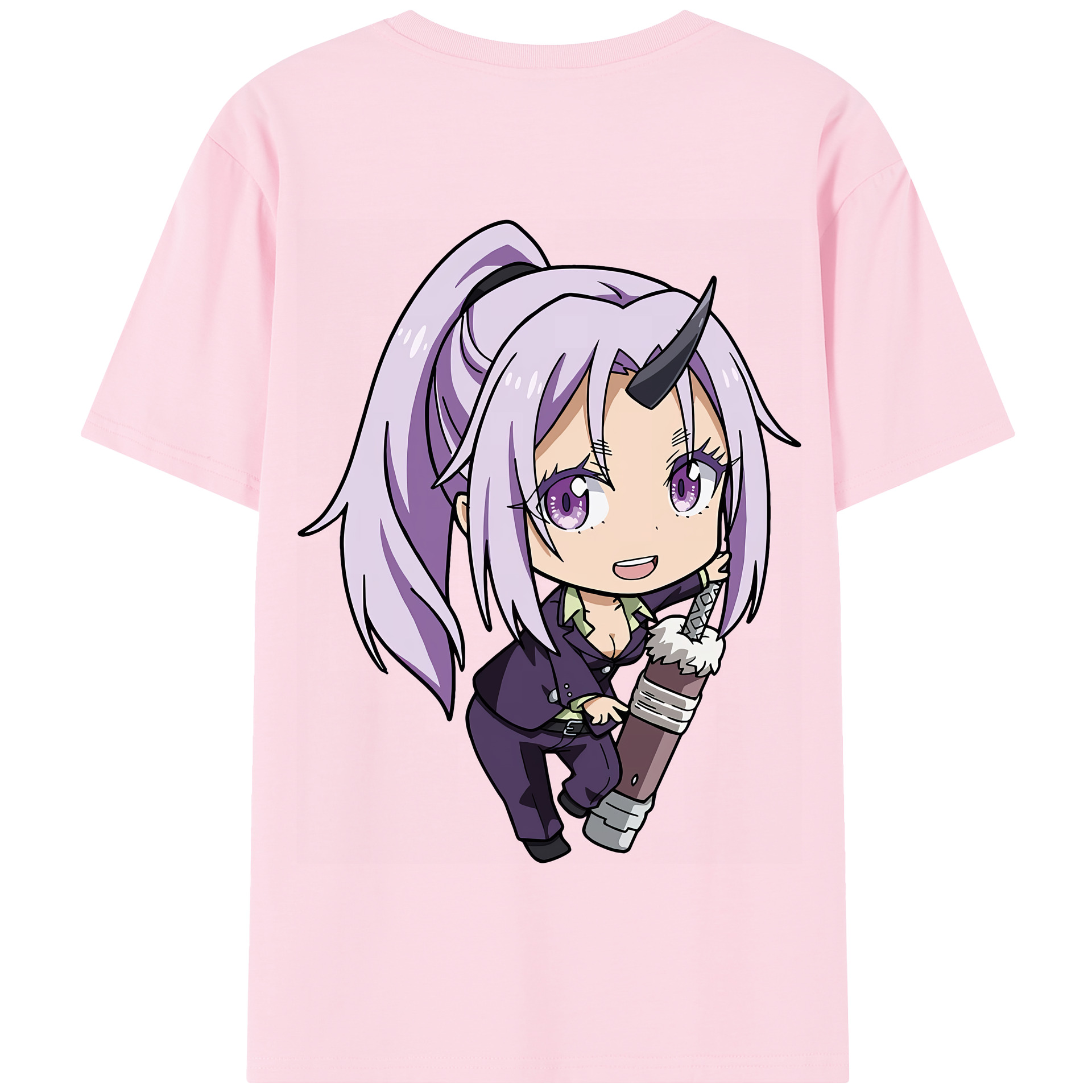 （画像用） 転スラ Regarding Reincarnated to Slime 綿100％半袖Tシャツ（背面プリント）