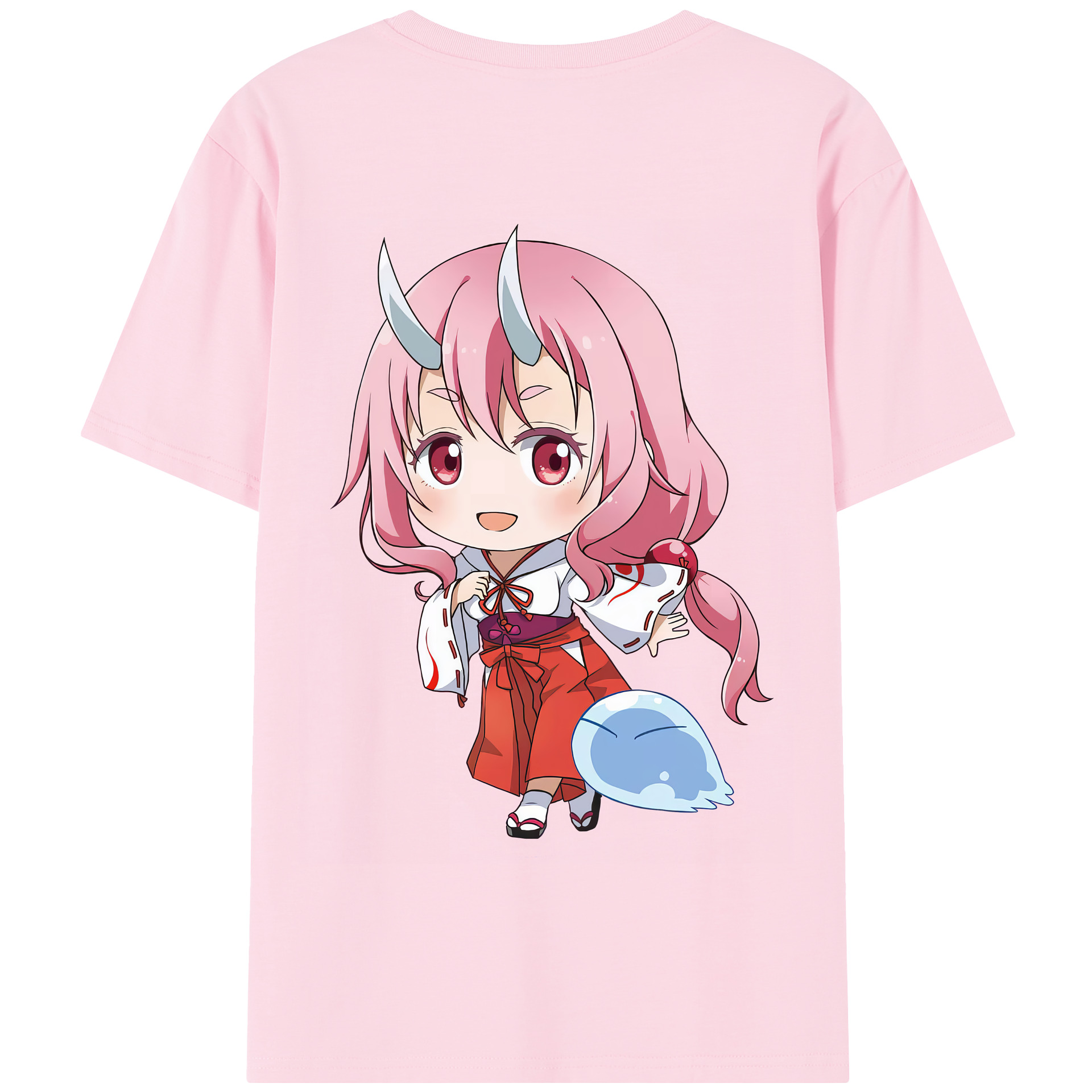 （画像用） 転スラ Regarding Reincarnated to Slime 綿100％半袖Tシャツ（背面プリント）