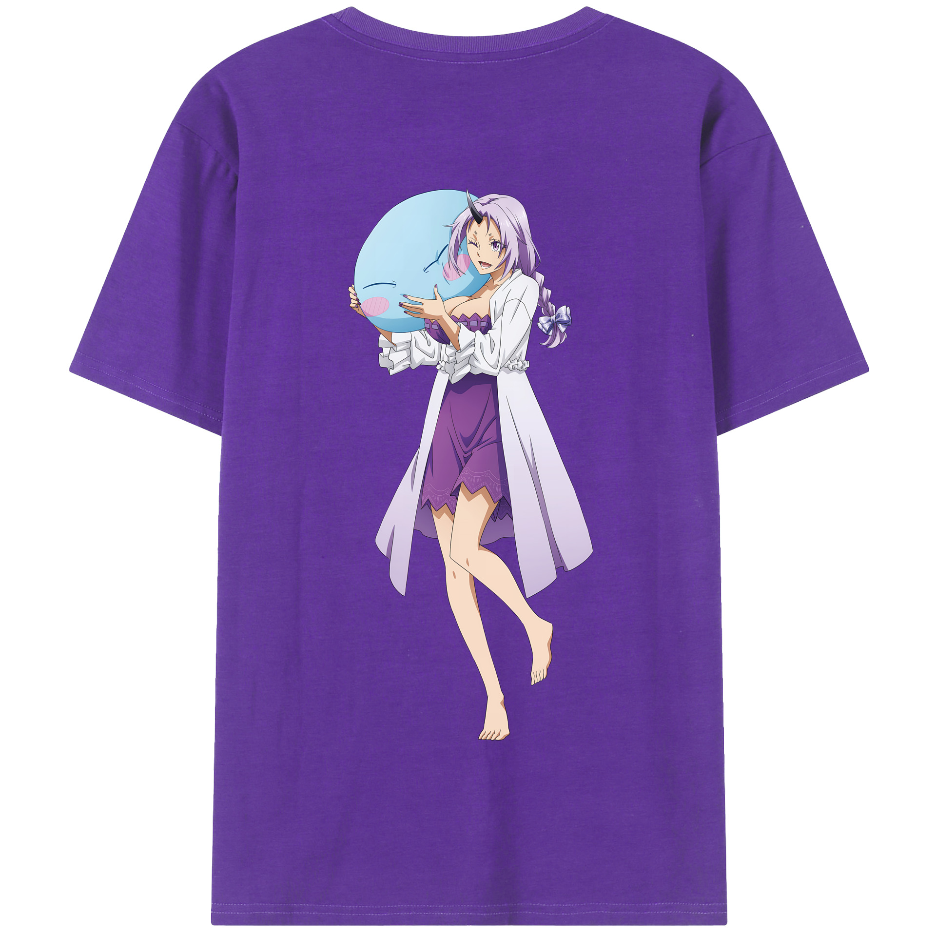 （画像用） 転スラ Regarding Reincarnated to Slime 綿100％半袖Tシャツ（背面プリント）