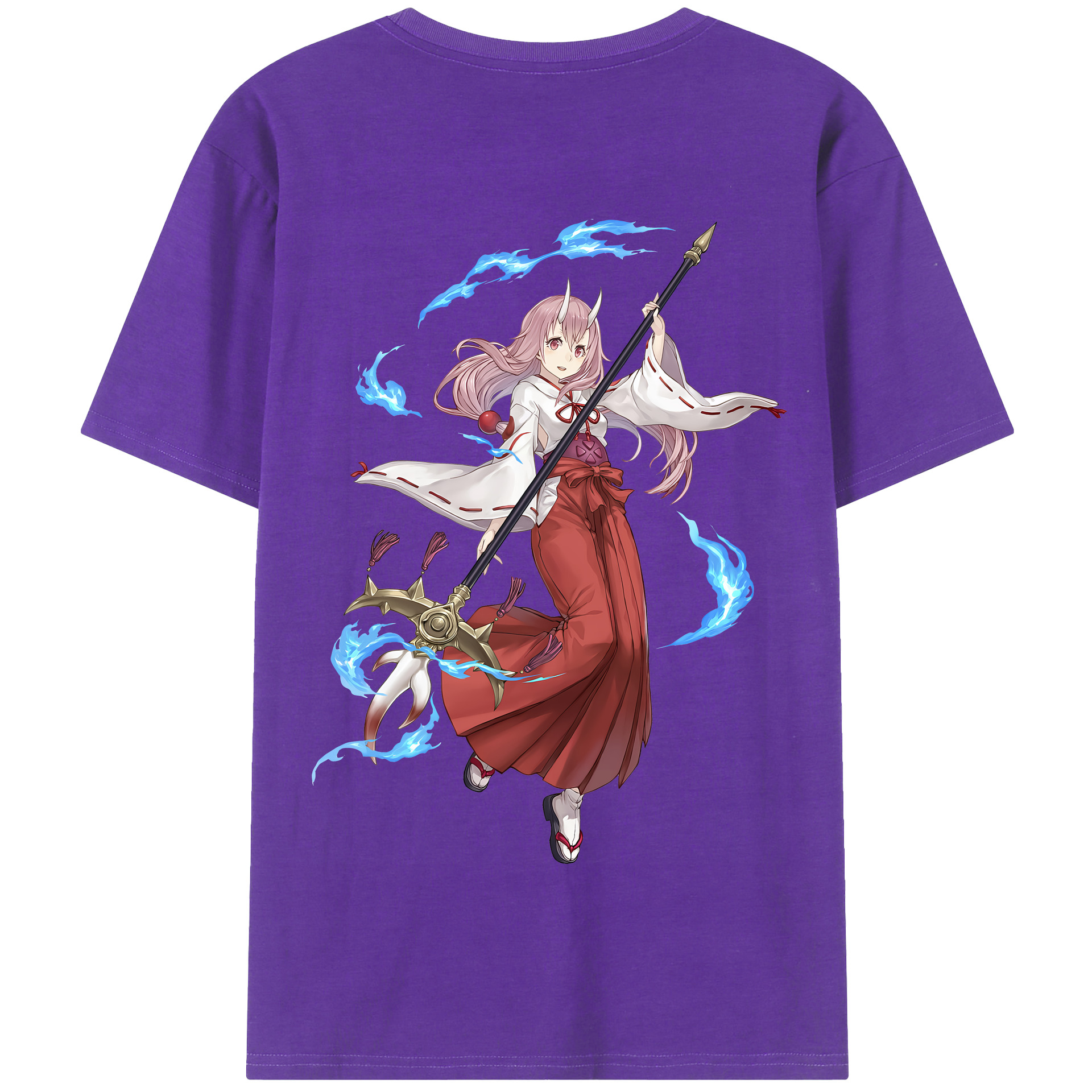 （画像用） 転スラ Regarding Reincarnated to Slime 綿100％半袖Tシャツ（背面プリント）