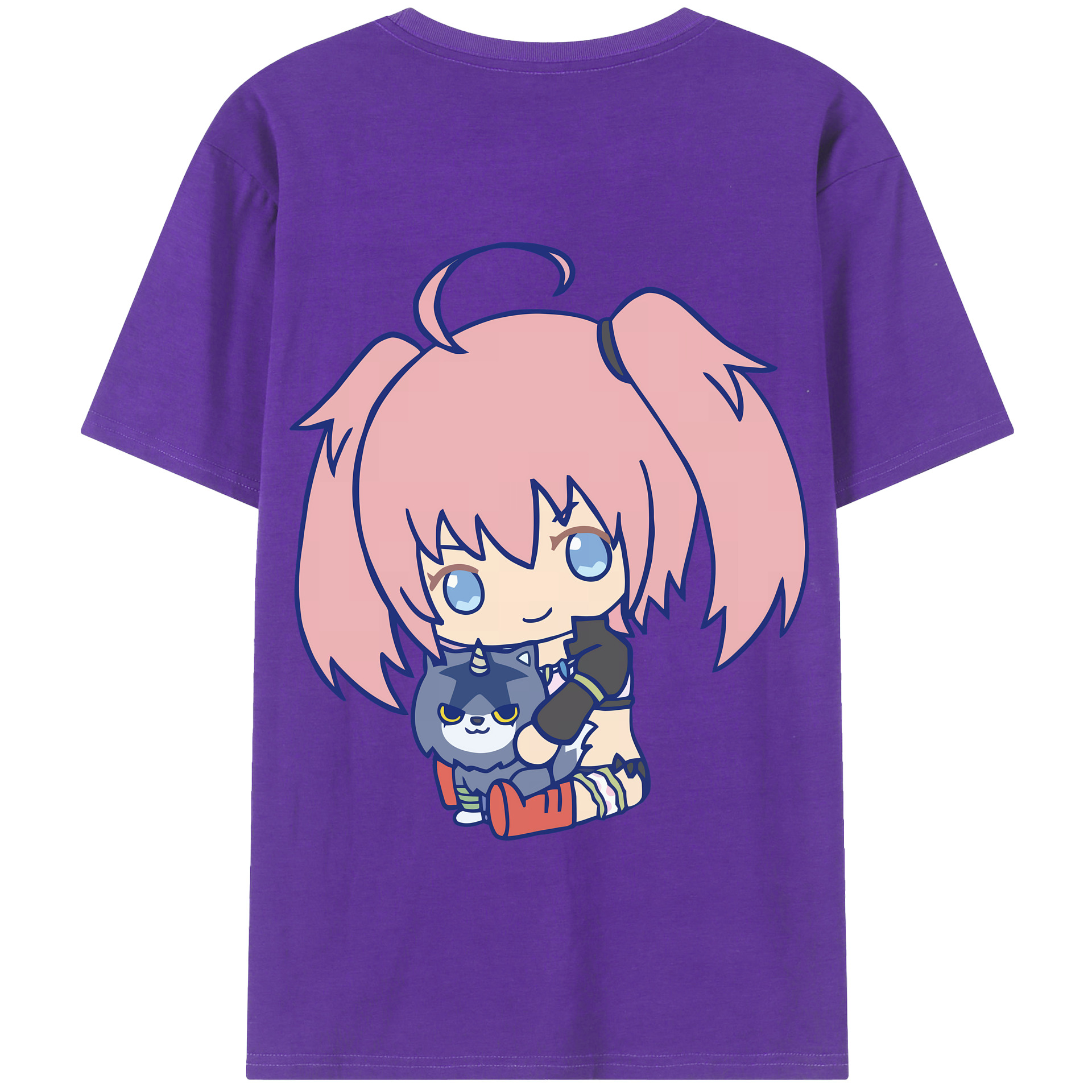 （画像用） 転スラ Regarding Reincarnated to Slime 綿100％半袖Tシャツ（背面プリント）