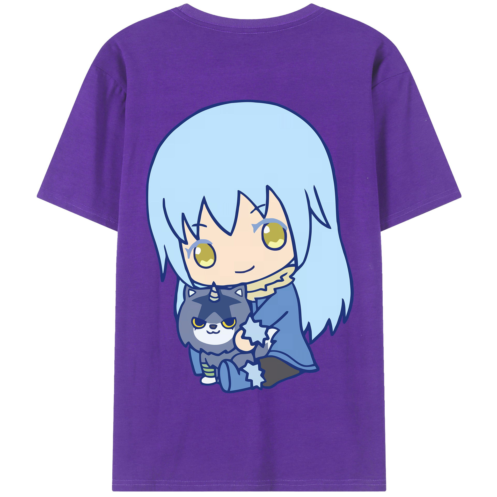 （画像用） 転スラ Regarding Reincarnated to Slime 綿100％半袖Tシャツ（背面プリント）