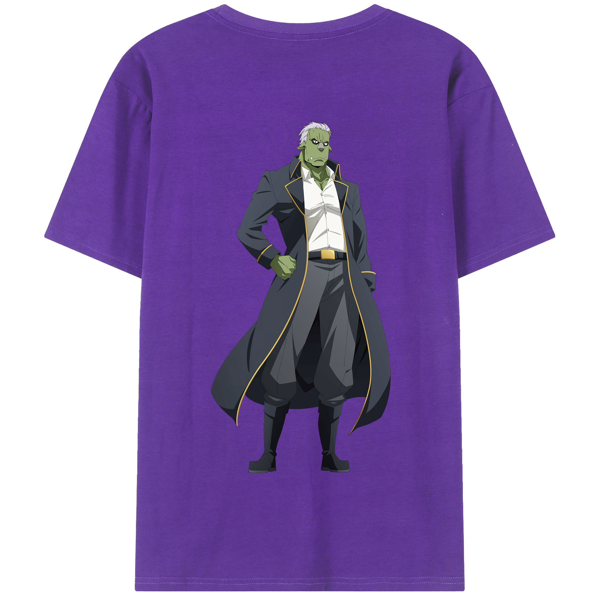 （画像用） 転スラ Regarding Reincarnated to Slime 綿100％半袖Tシャツ（背面プリント）