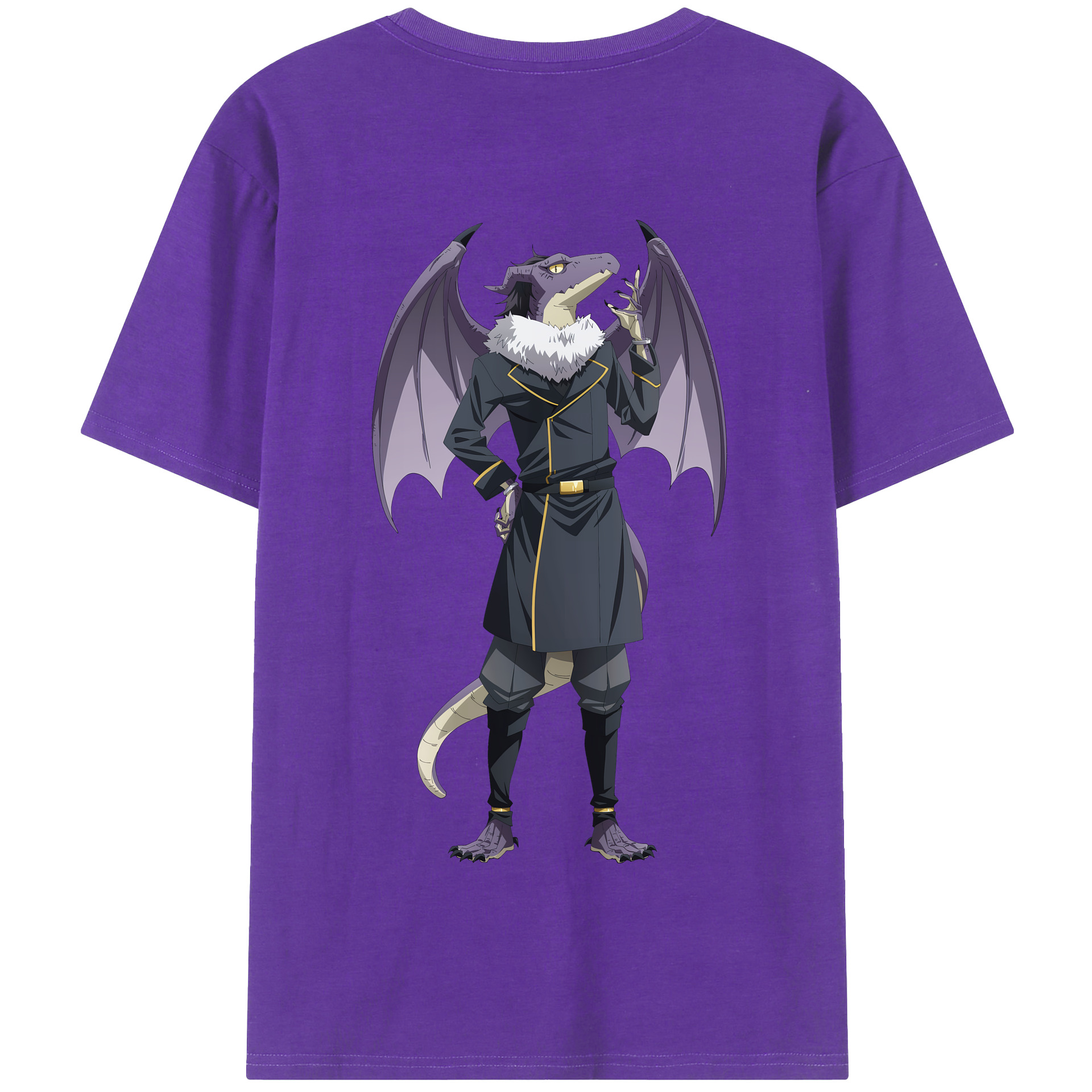 （画像用） 転スラ Regarding Reincarnated to Slime 綿100％半袖Tシャツ（背面プリント）