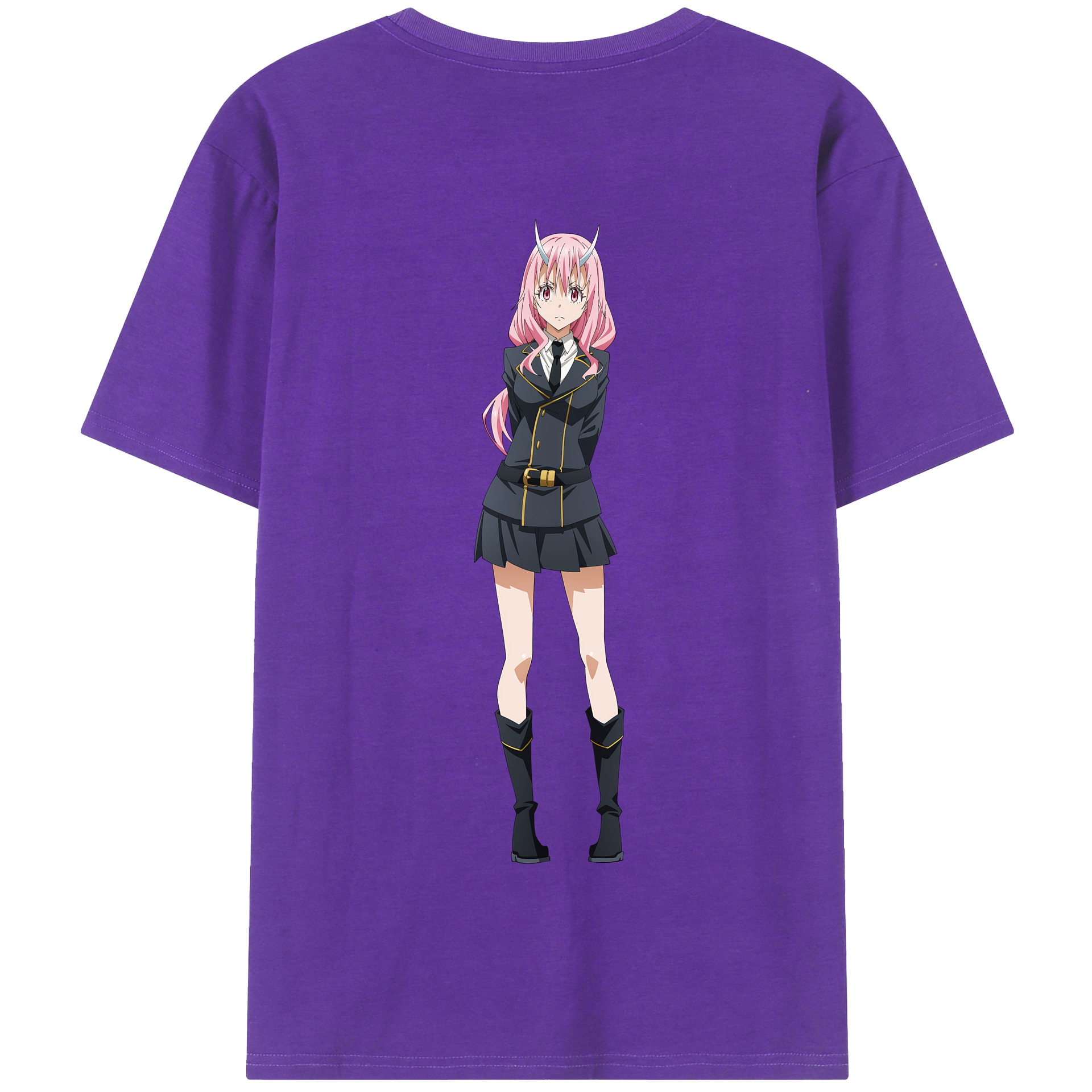 （画像用） 転スラ Regarding Reincarnated to Slime 綿100％半袖Tシャツ（背面プリント）