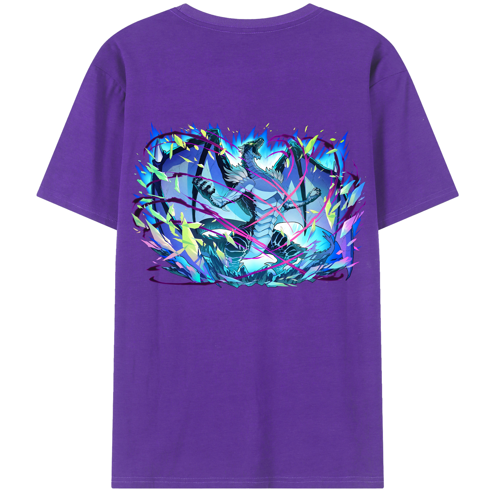 （画像用） 転スラ Regarding Reincarnated to Slime 綿100％半袖Tシャツ（背面プリント）