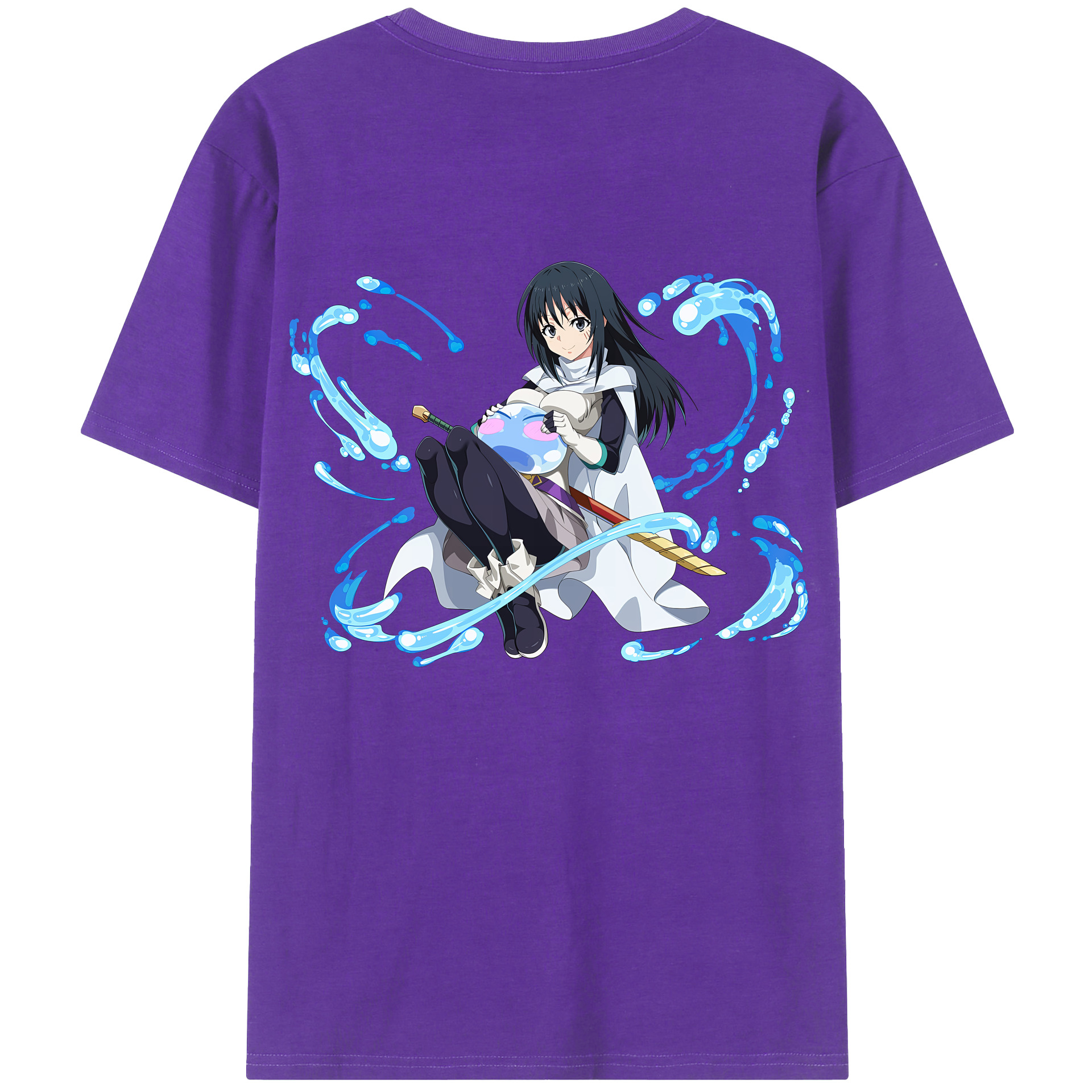 （画像用） 転スラ Regarding Reincarnated to Slime 綿100％半袖Tシャツ（背面プリント）