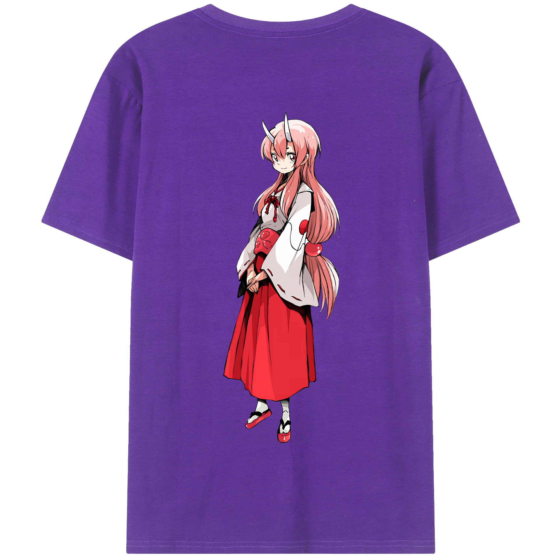 （画像用） 転スラ Regarding Reincarnated to Slime 綿100％半袖Tシャツ（背面プリント）