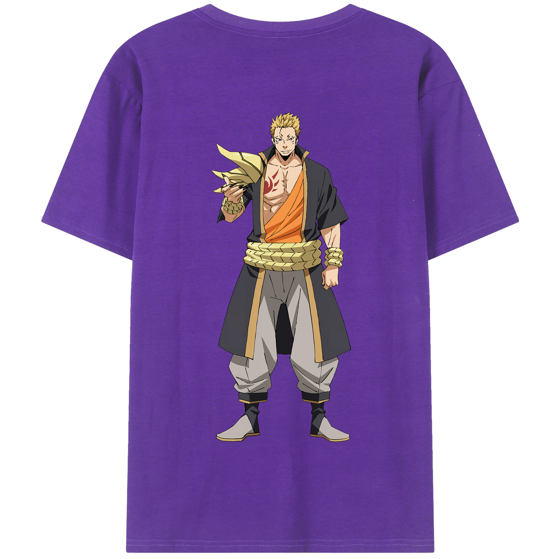 （画像用） 転スラ Regarding Reincarnated to Slime 綿100％半袖Tシャツ（背面プリント）