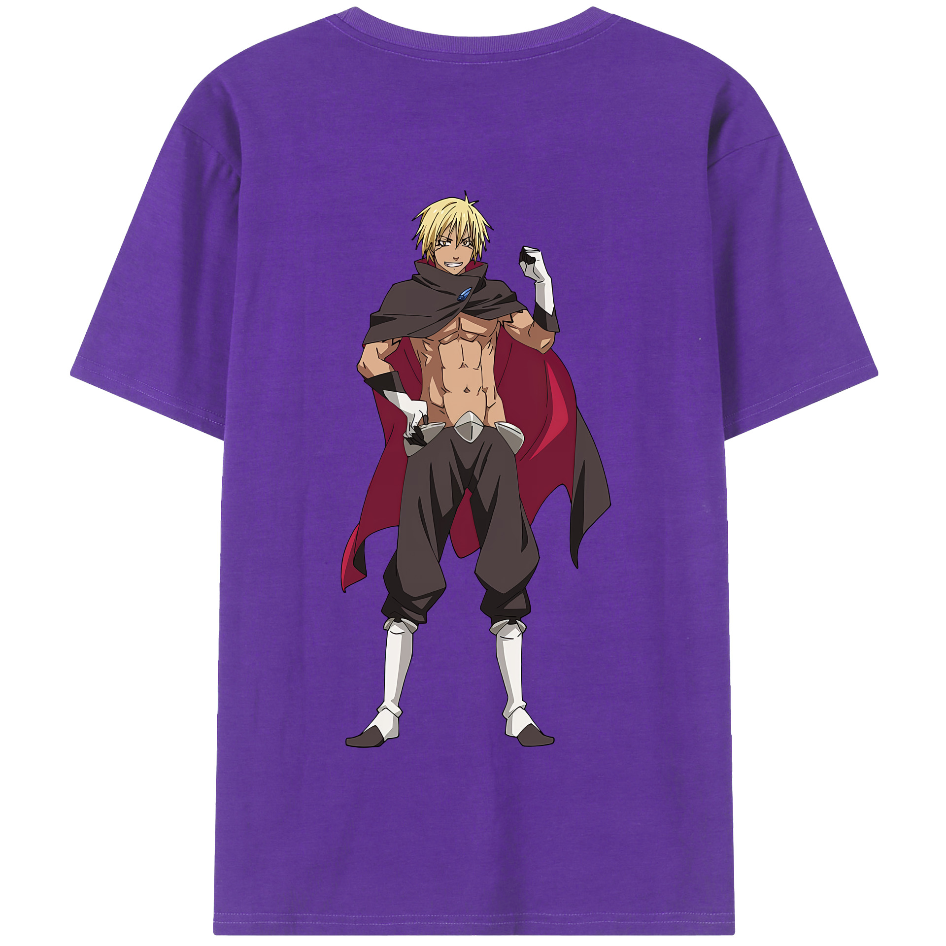 （画像用） 転スラ Regarding Reincarnated to Slime 綿100％半袖Tシャツ（背面プリント）