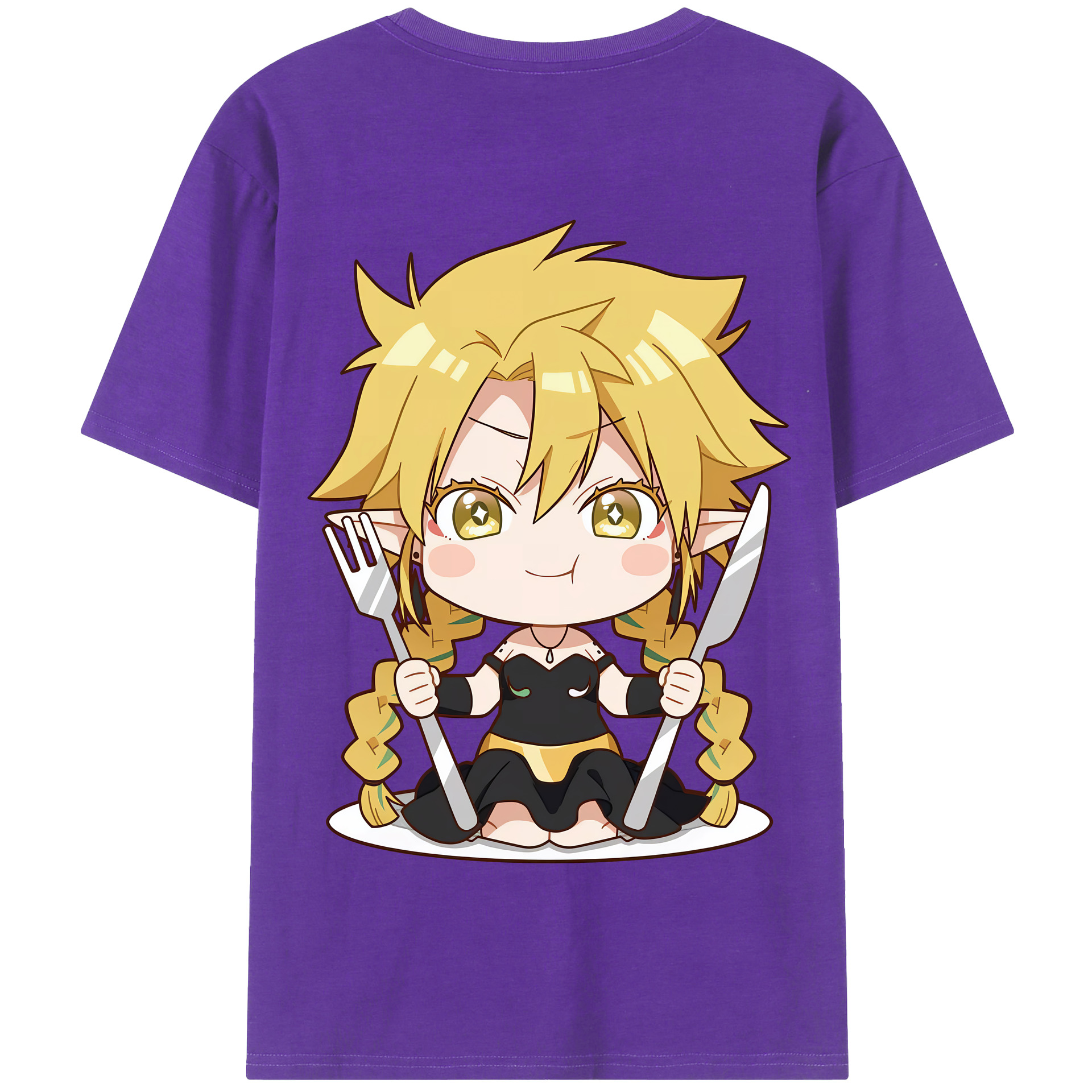 （画像用） 転スラ Regarding Reincarnated to Slime 綿100％半袖Tシャツ（背面プリント）
