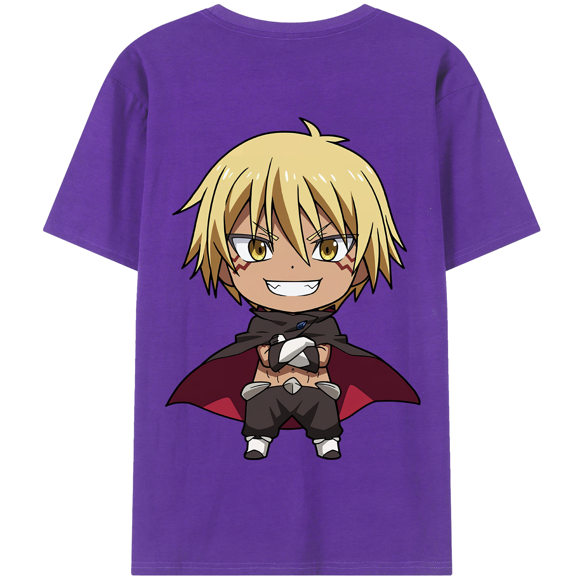 （画像用） 転スラ Regarding Reincarnated to Slime 綿100％半袖Tシャツ（背面プリント）