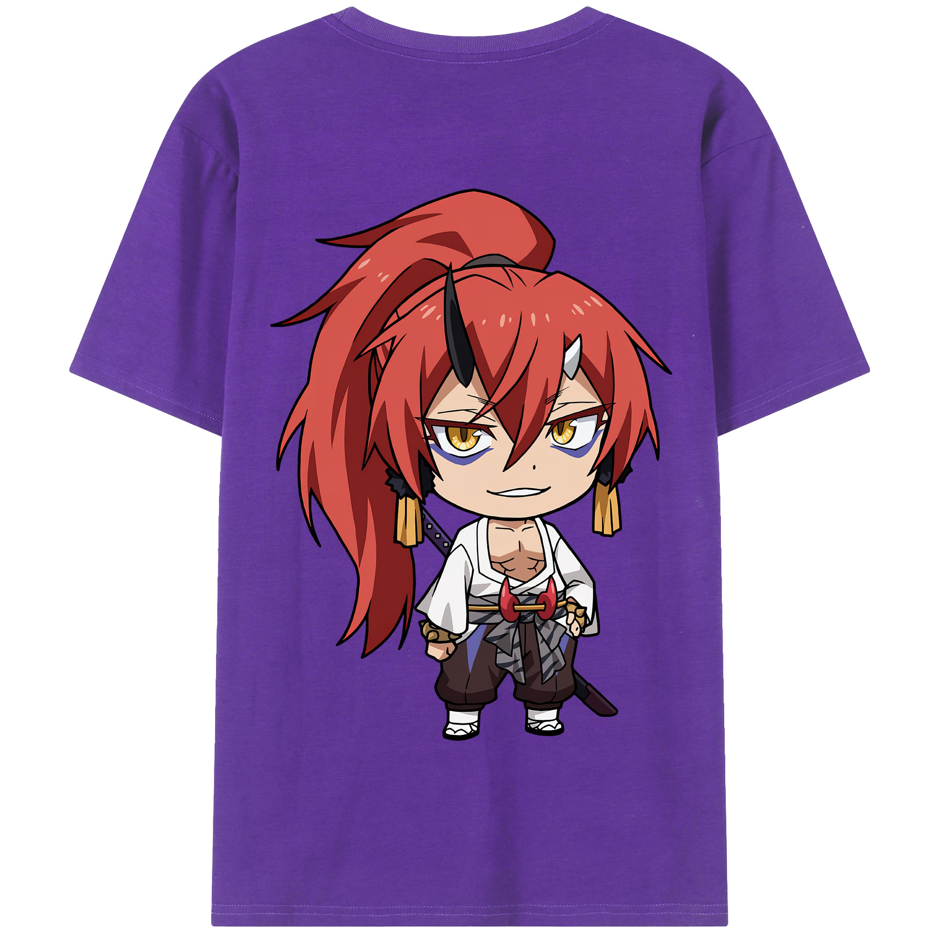 （画像用） 転スラ Regarding Reincarnated to Slime 綿100％半袖Tシャツ（背面プリント）