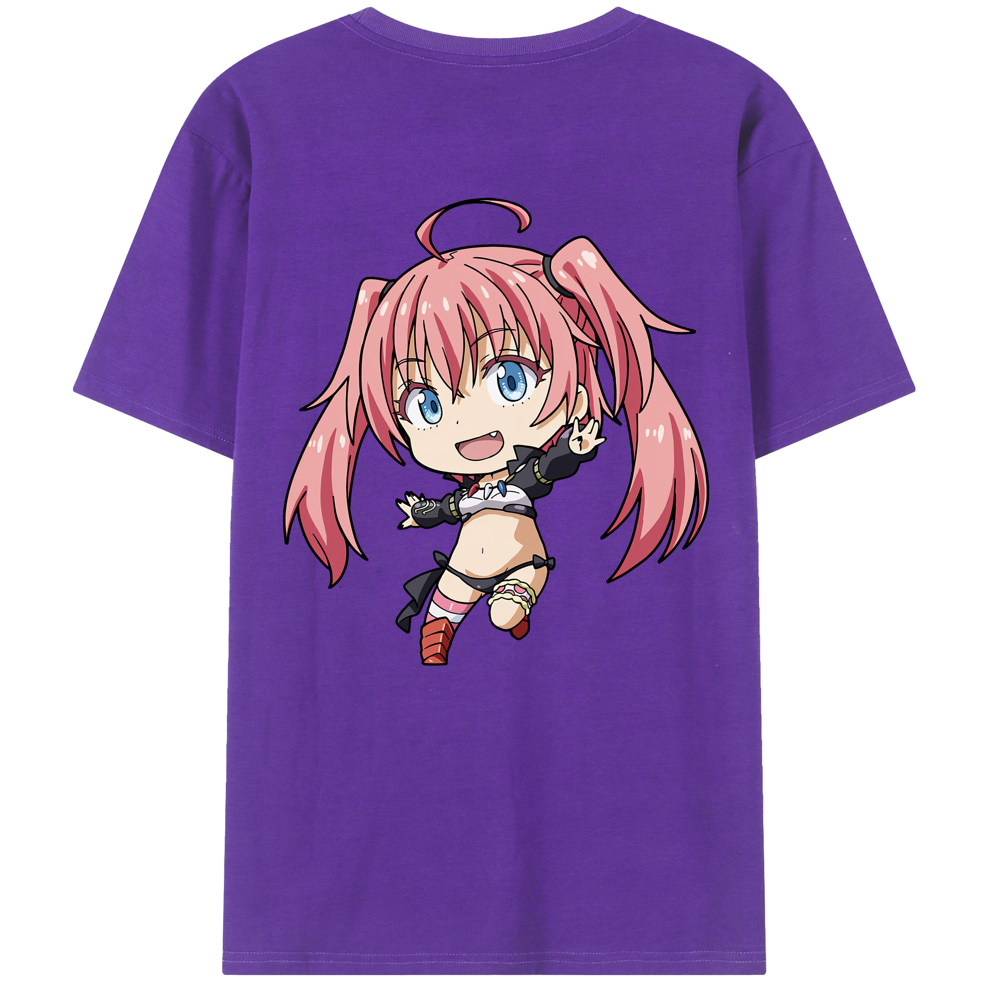 （画像用） 転スラ Regarding Reincarnated to Slime 綿100％半袖Tシャツ（背面プリント）