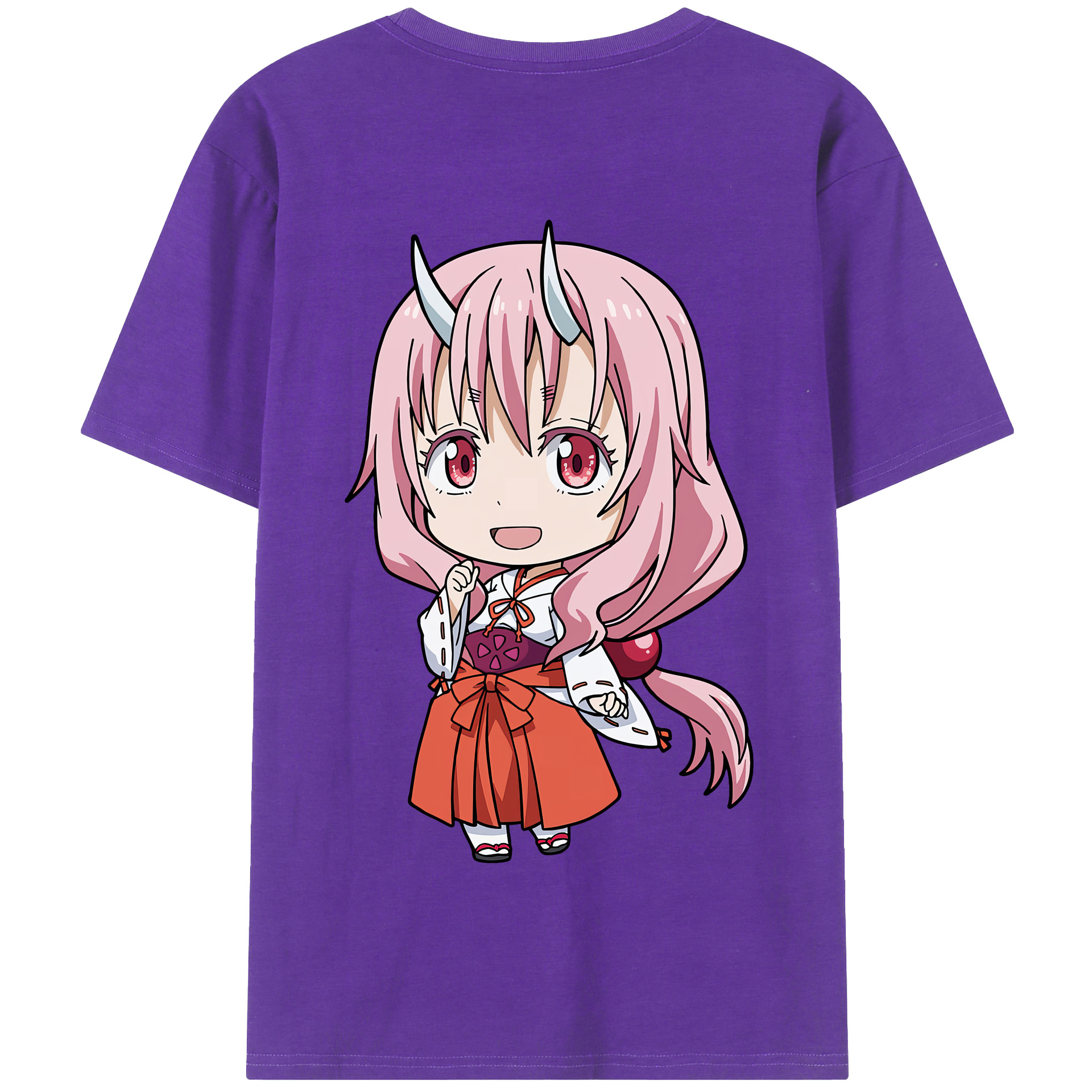 （画像用） 転スラ Regarding Reincarnated to Slime 綿100％半袖Tシャツ（背面プリント）