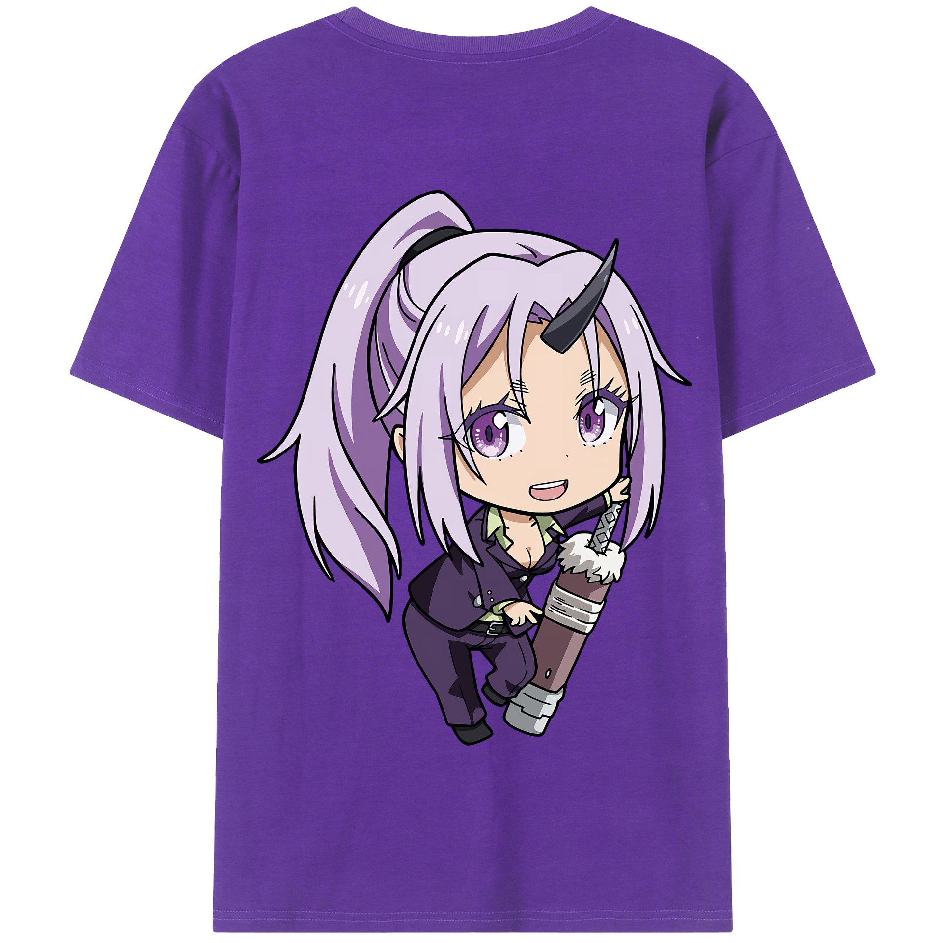 （画像用） 転スラ Regarding Reincarnated to Slime 綿100％半袖Tシャツ（背面プリント）