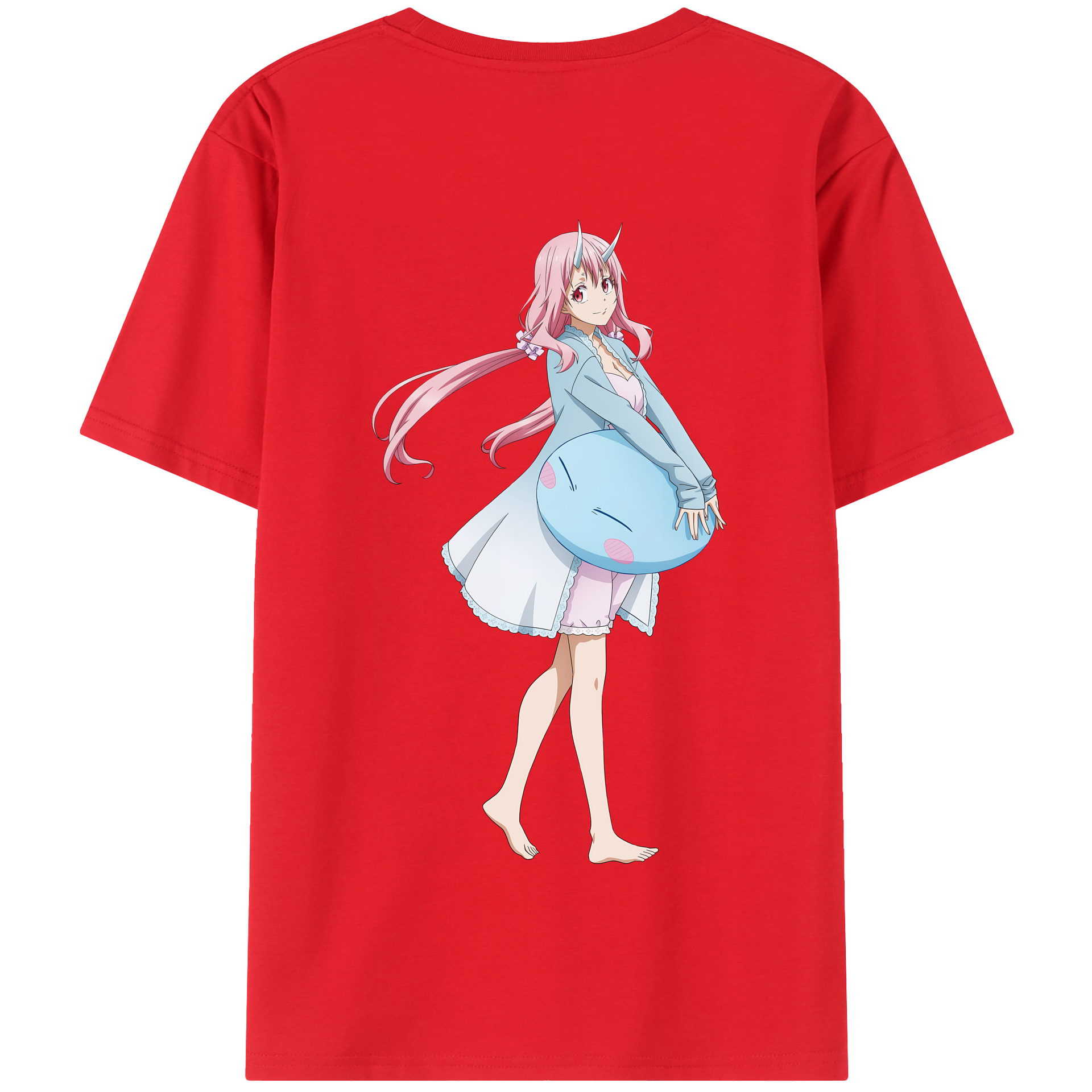 （画像用） 転スラ Regarding Reincarnated to Slime 綿100％半袖Tシャツ（背面プリント）