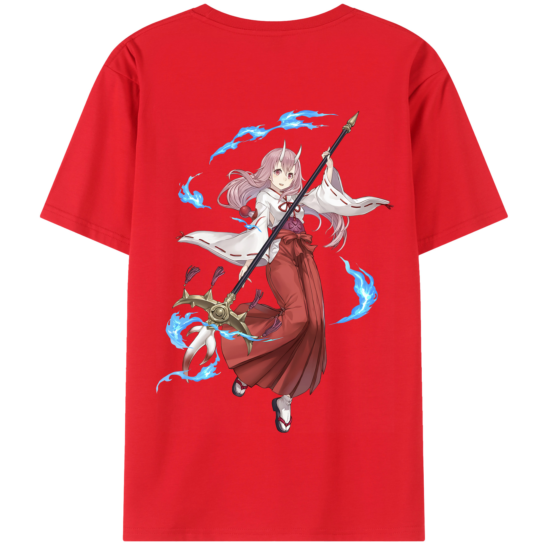（画像用） 転スラ Regarding Reincarnated to Slime 綿100％半袖Tシャツ（背面プリント）