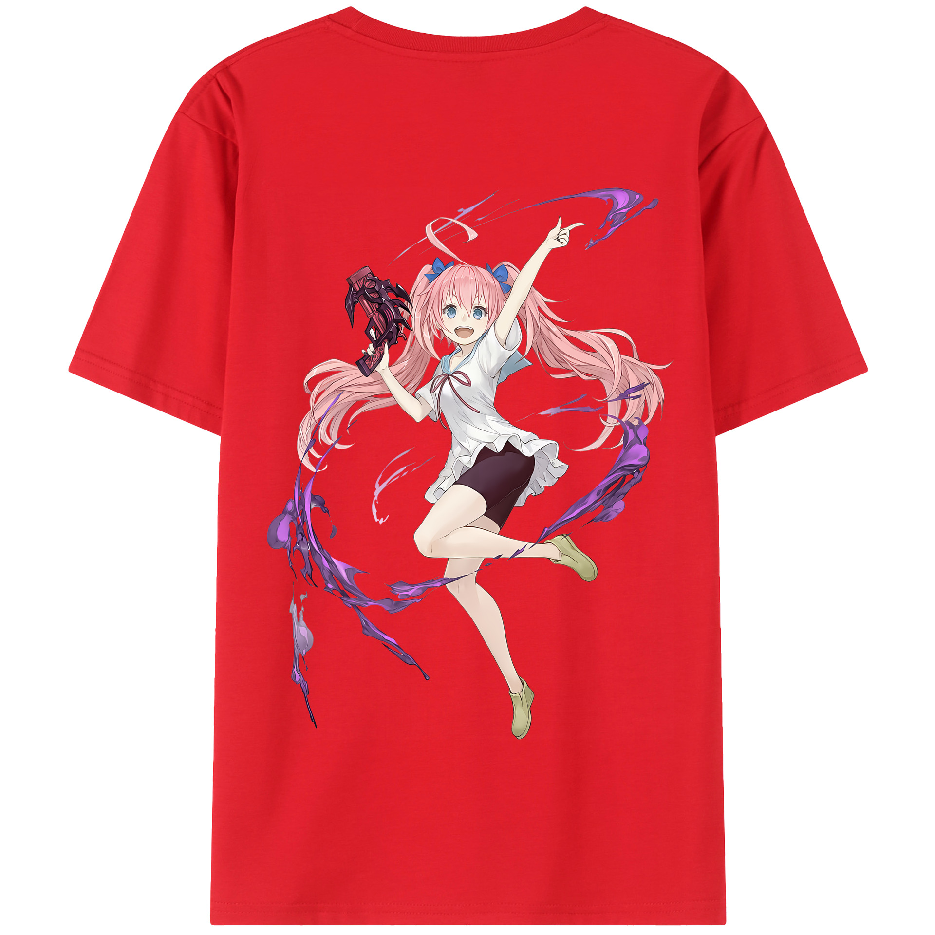 （画像用） 転スラ Regarding Reincarnated to Slime 綿100％半袖Tシャツ（背面プリント）