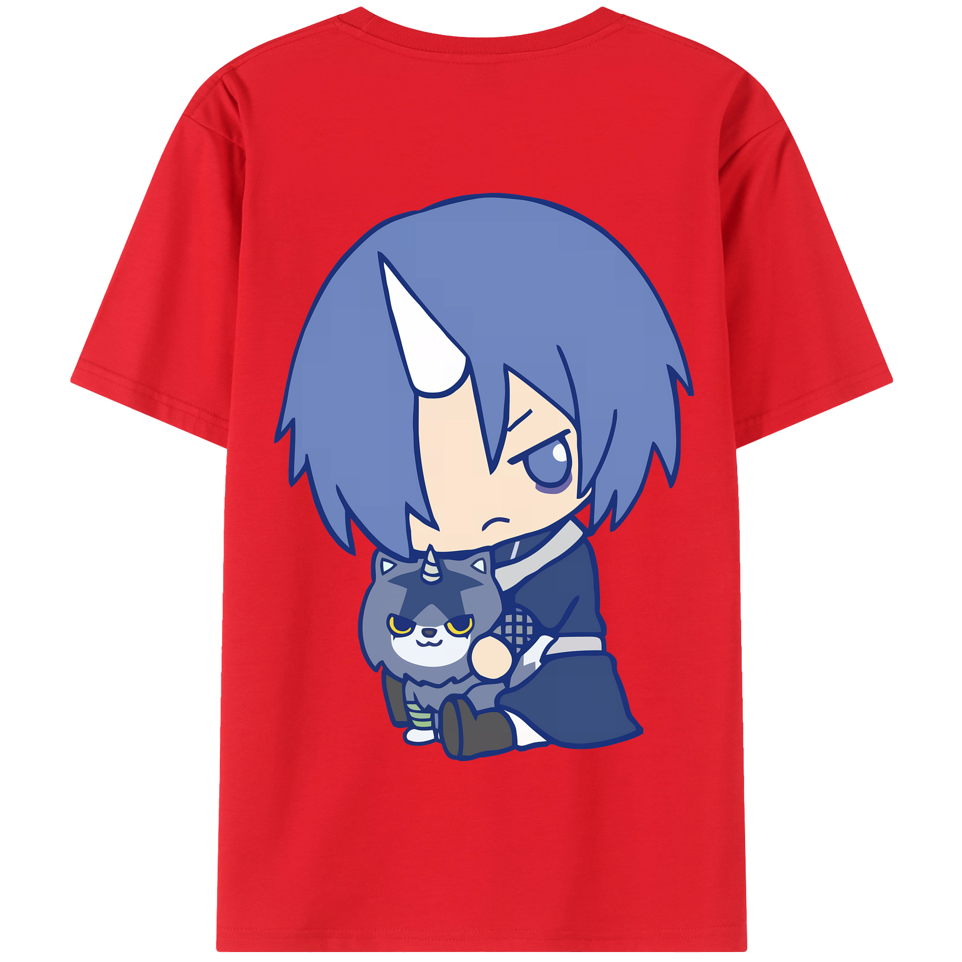 （画像用） 転スラ Regarding Reincarnated to Slime 綿100％半袖Tシャツ（背面プリント）