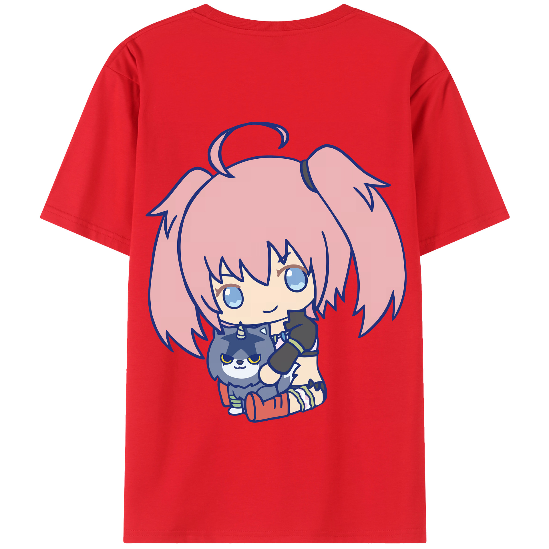 （画像用） 転スラ Regarding Reincarnated to Slime 綿100％半袖Tシャツ（背面プリント）