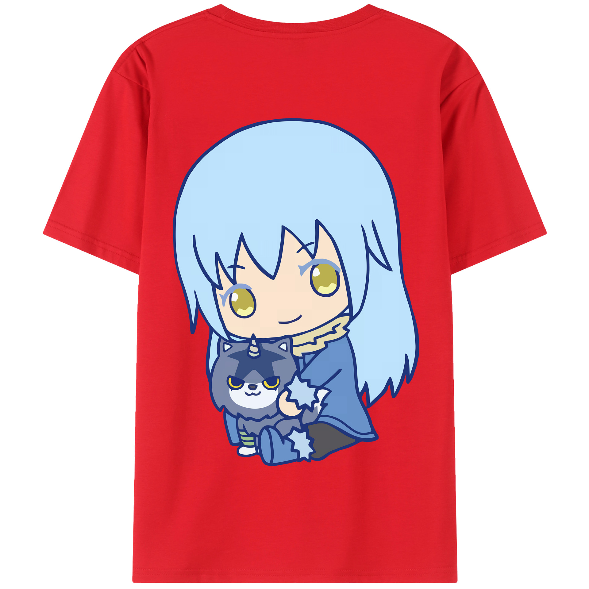 （画像用） 転スラ Regarding Reincarnated to Slime 綿100％半袖Tシャツ（背面プリント）