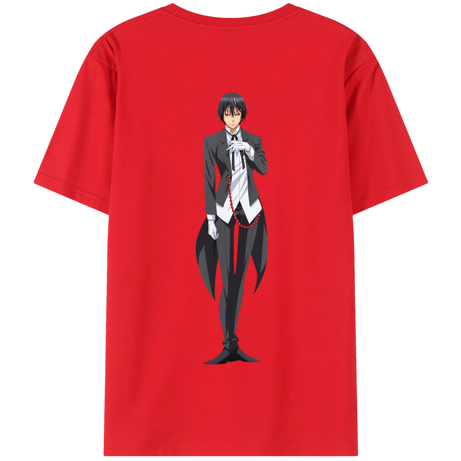 （画像用） 転スラ Regarding Reincarnated to Slime 綿100％半袖Tシャツ（背面プリント）