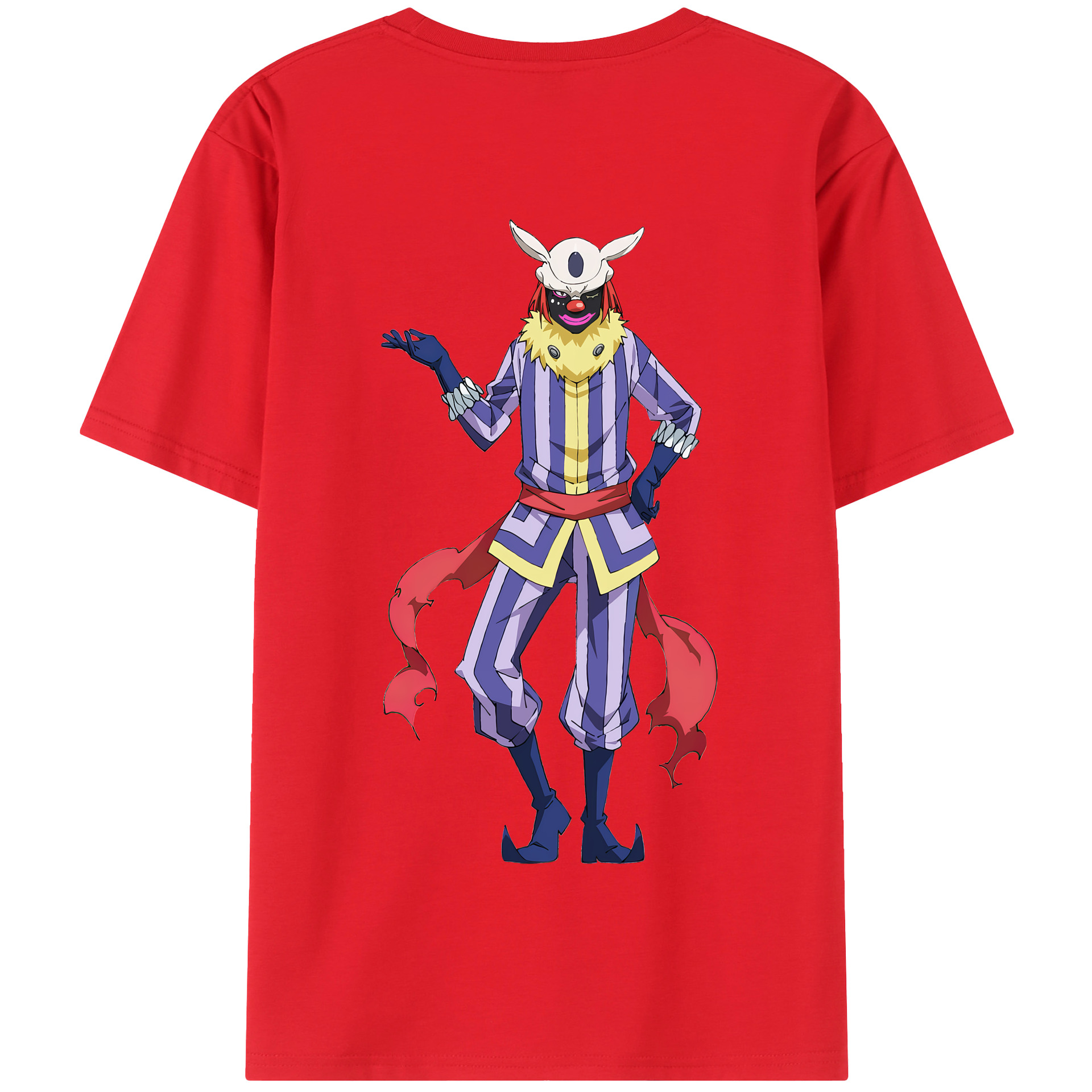（画像用） 転スラ Regarding Reincarnated to Slime 綿100％半袖Tシャツ（背面プリント）