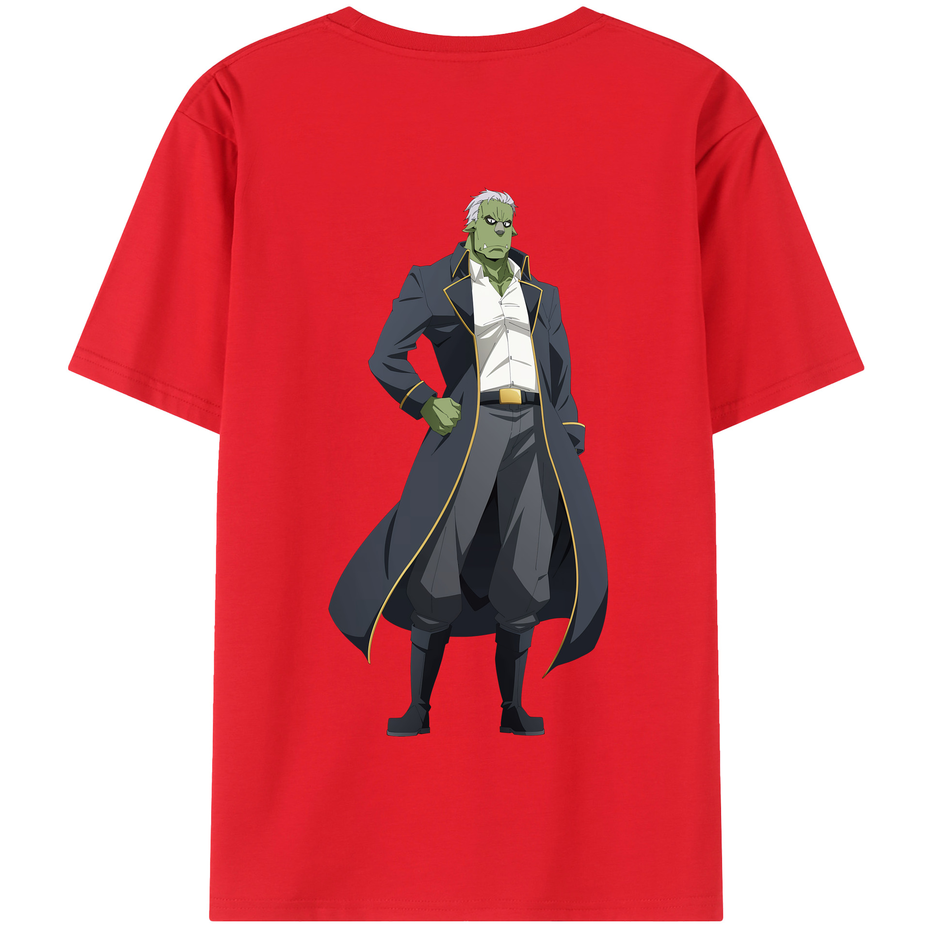 （画像用） 転スラ Regarding Reincarnated to Slime 綿100％半袖Tシャツ（背面プリント）